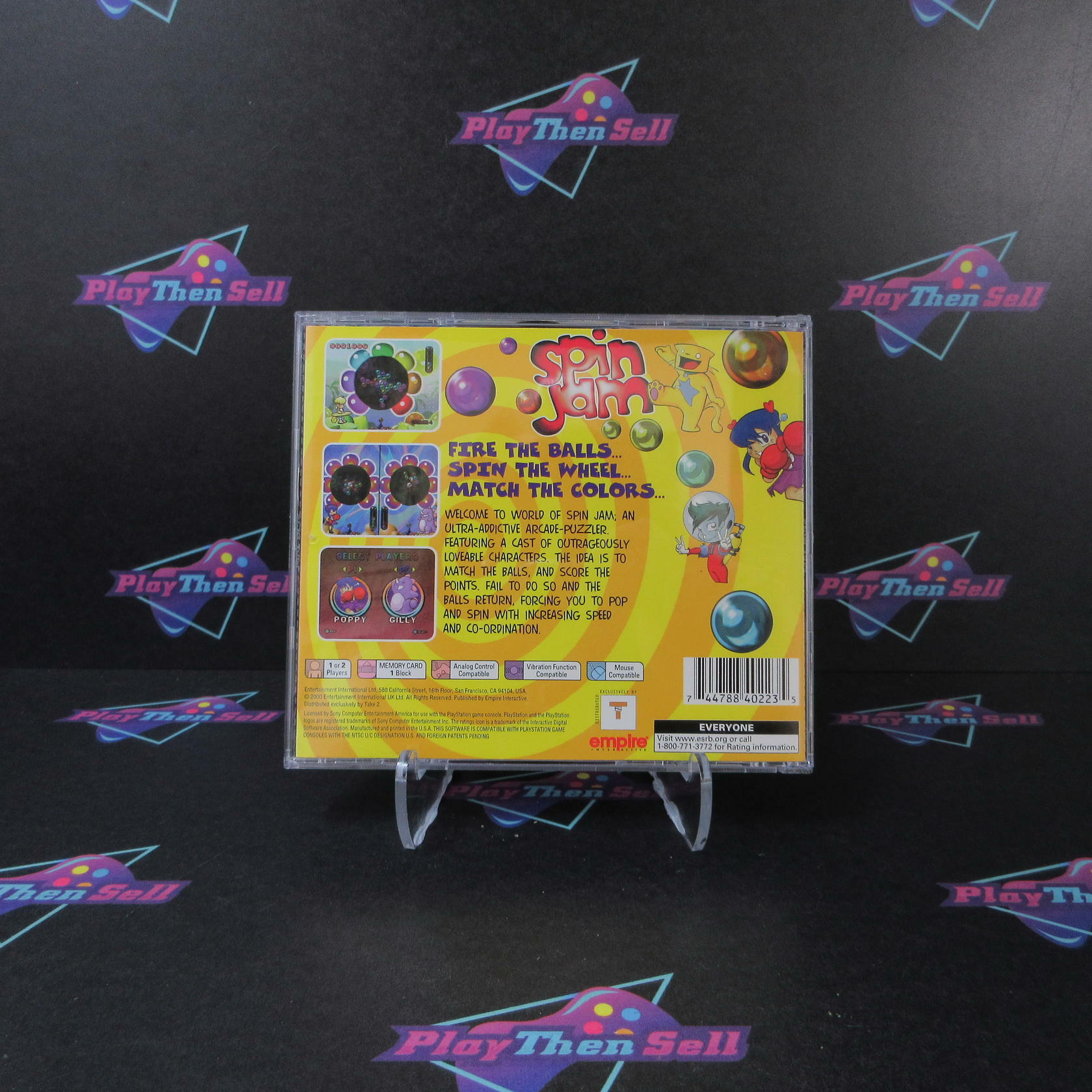 Spin Jam PS1 PlayStation 1 - Like New