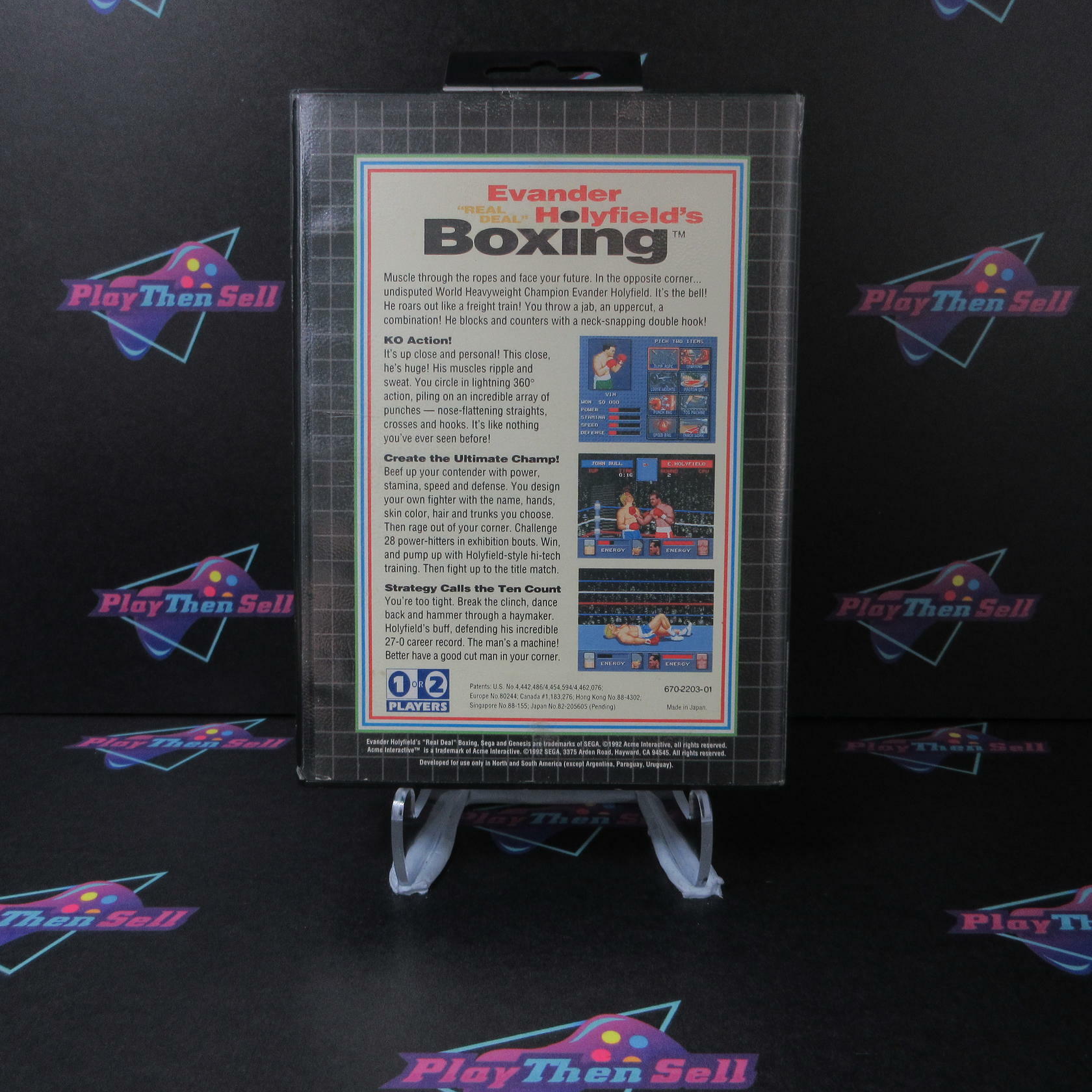 Evander Holyfield's Real Deal Boxing Complete - Sega Genesis AD - Very Good