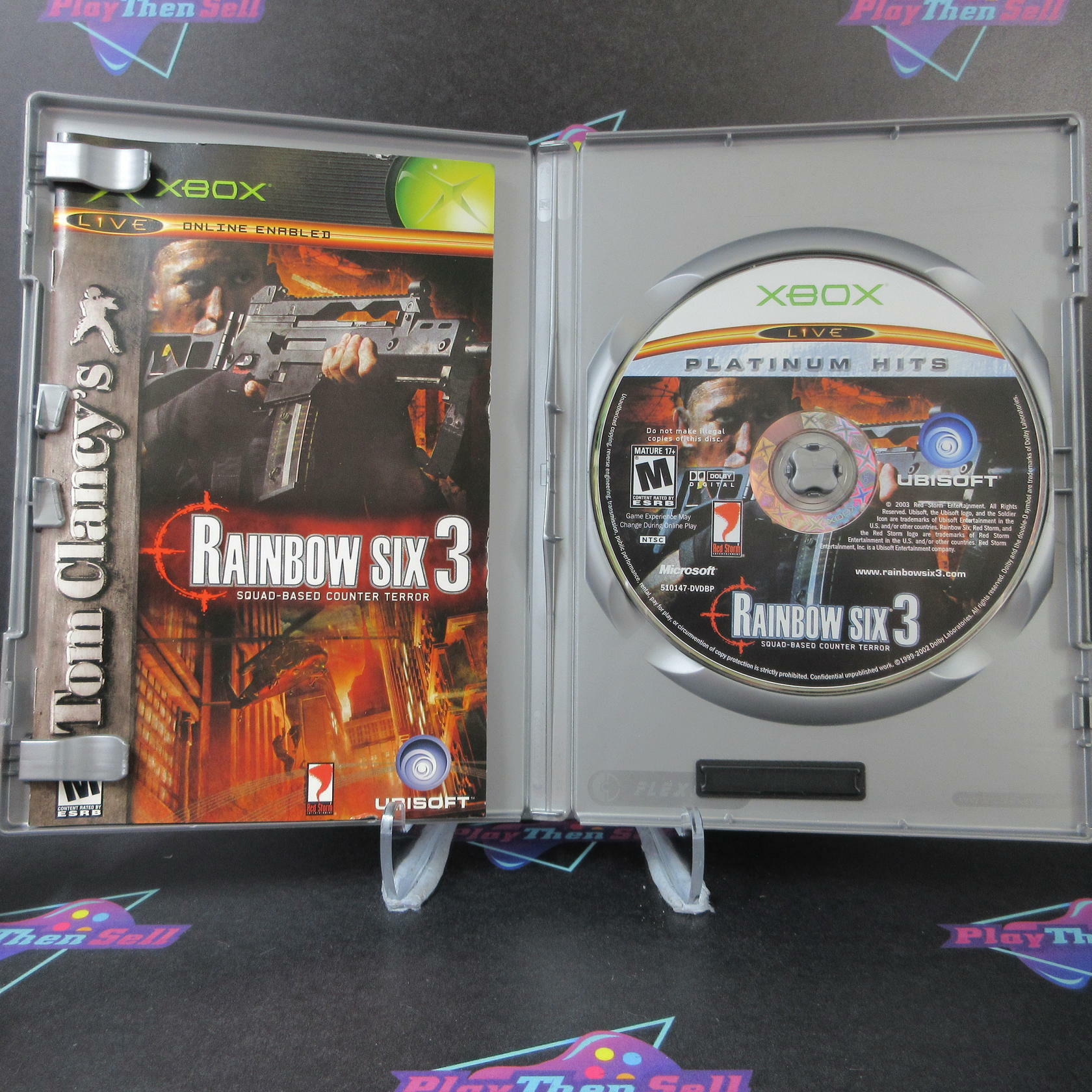 Rainbow Six 3 Squad-Based Counter Terror PH + Reg Card Xbox AD Complete CIB - Very Good