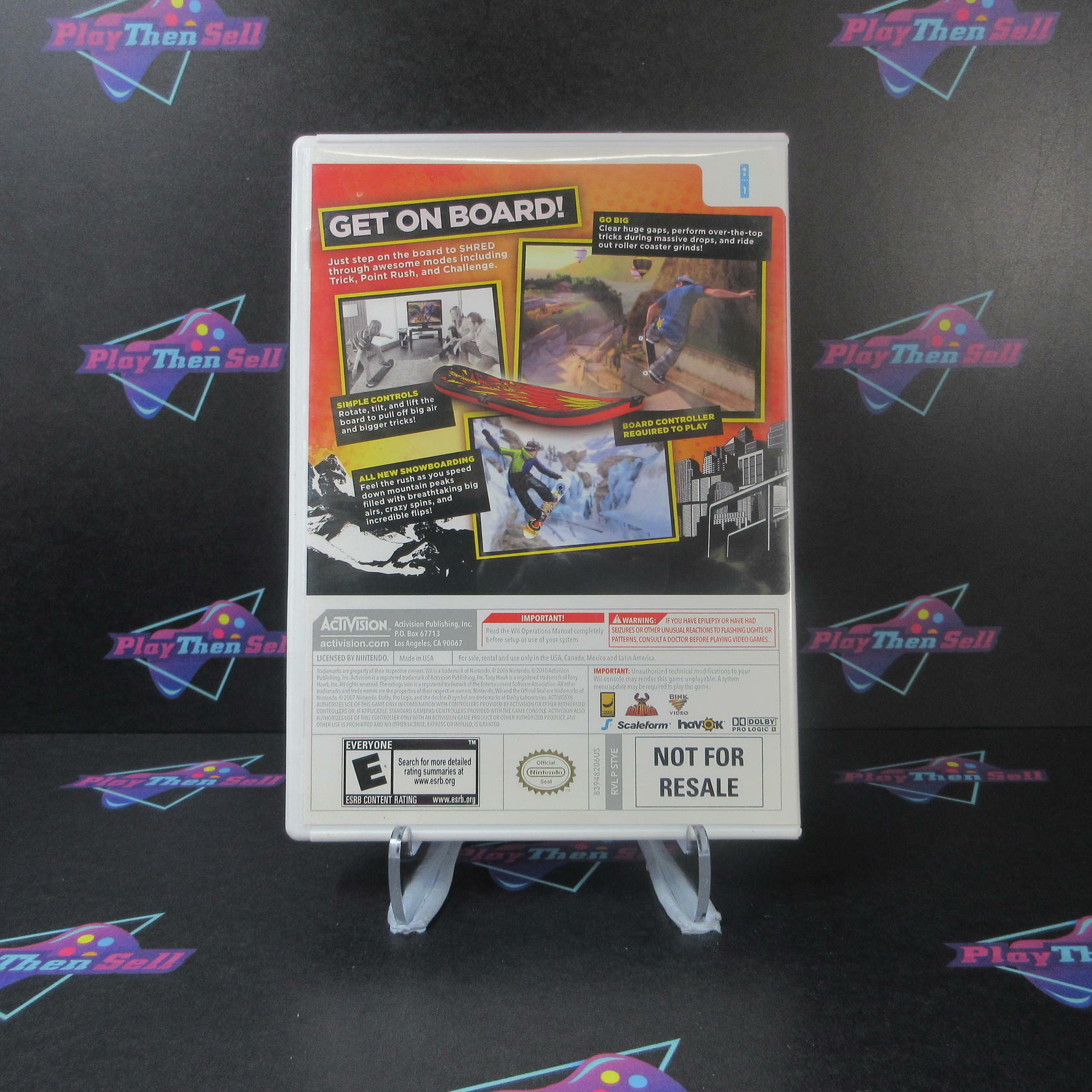 Tony Hawk Shred Software Only Nintendo Wii - Like New