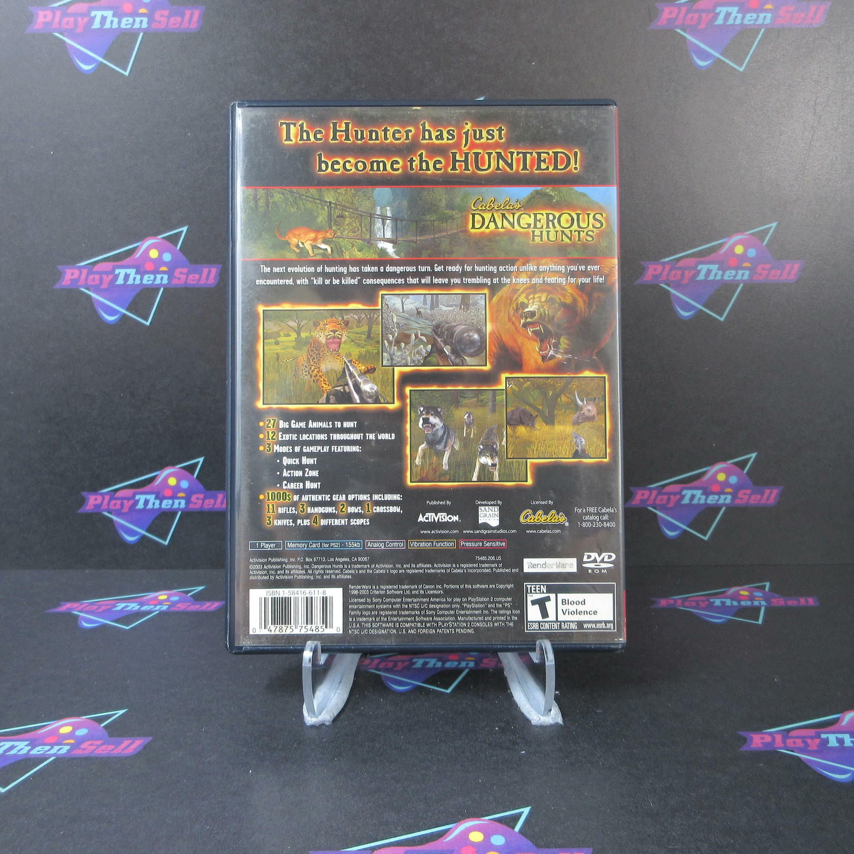 Cabela's Dangerous Hunts GH +Reg Card PS2 PlayStation 2 AD Complete CIB - Very Good