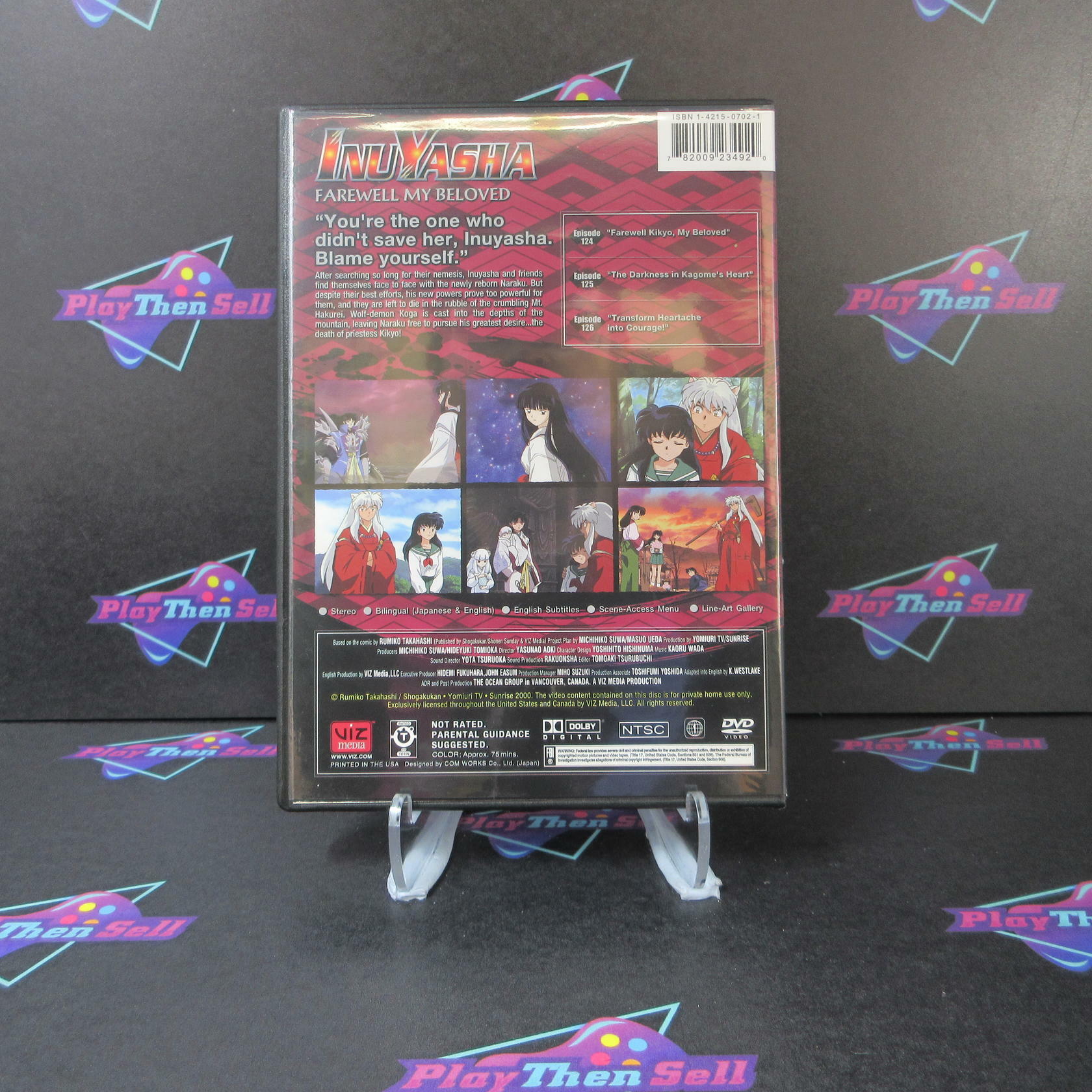 Inuyasha Fifth Season Volume 42 Farewell My Beloved - DVD - Good