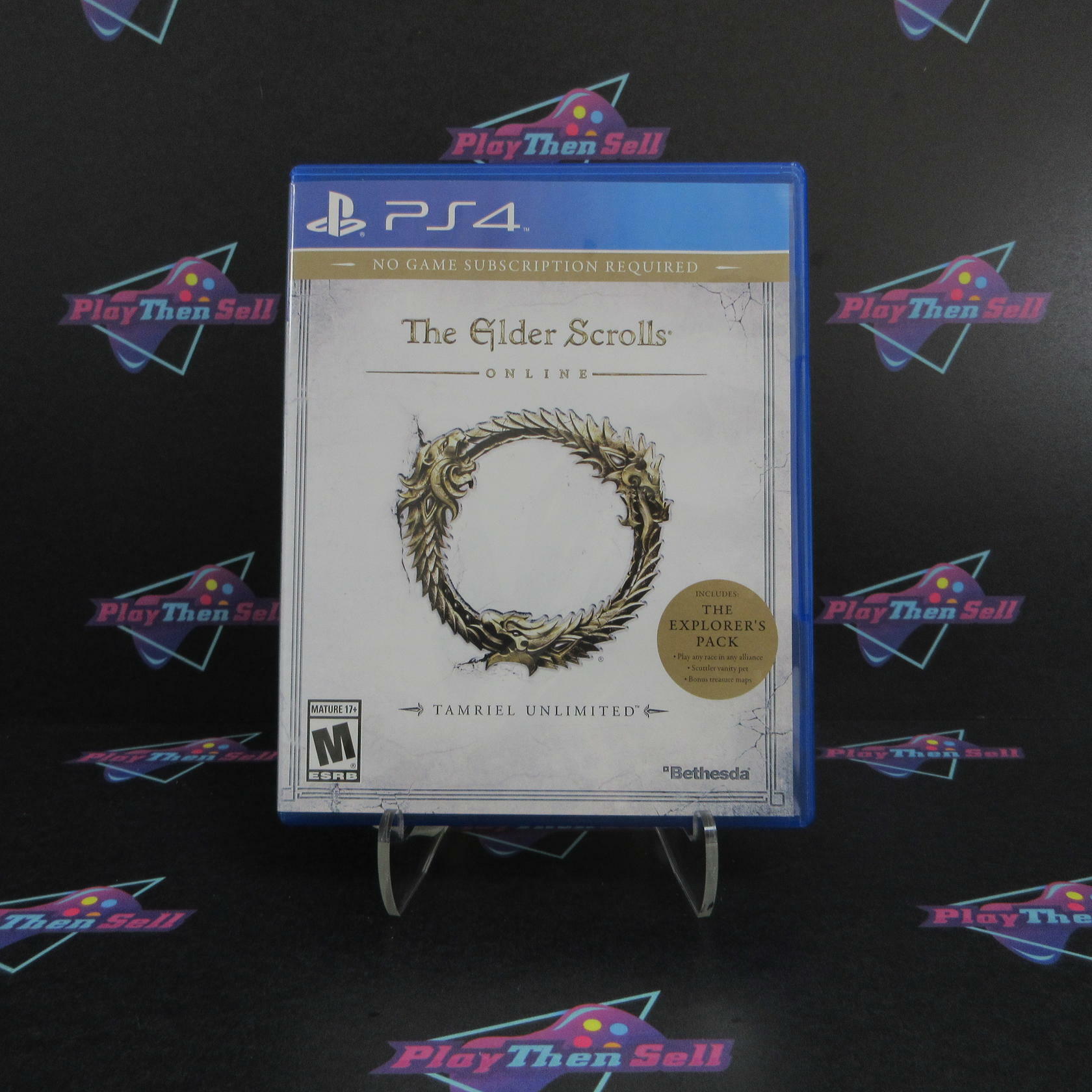 The Elder Scrolls Online Tamriel Unlimited PS4 PlayStation 4 DD Complete CIB - Very Good