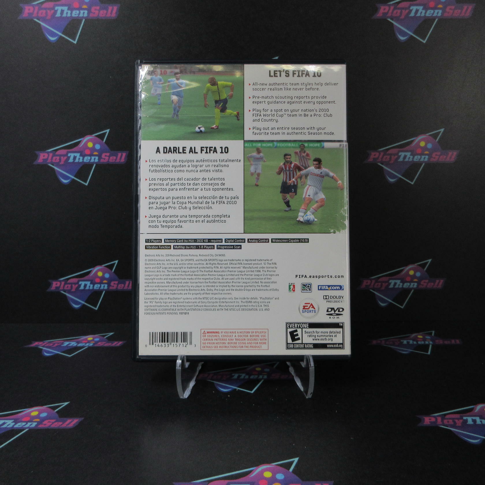 FIFA Soccer 10 PS2 PlayStation 2 AD/MD Complete CIB - Very Good