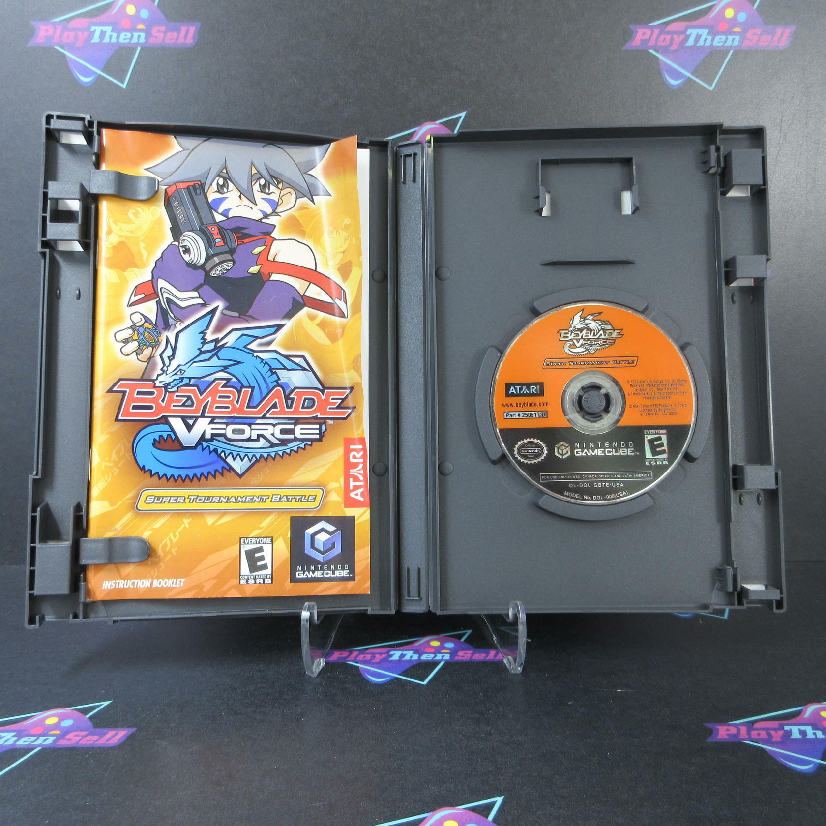 BeyBlade VForce Super Tournament Battle Nintendo GameCube AD/MD Complete CIB - Very Good