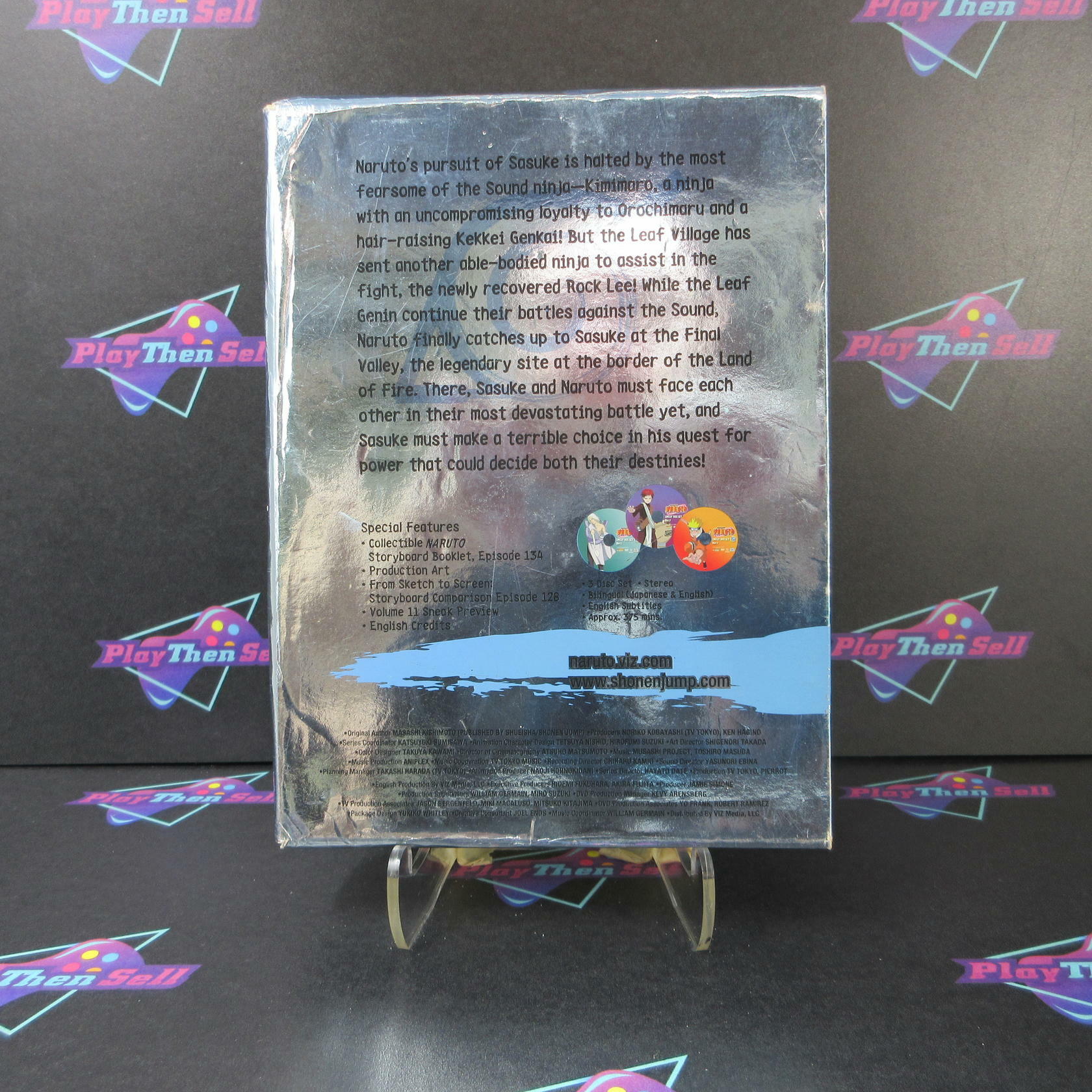 Naruto: Volume Ten Uncut Box Set + Art Book - DVD - Like New