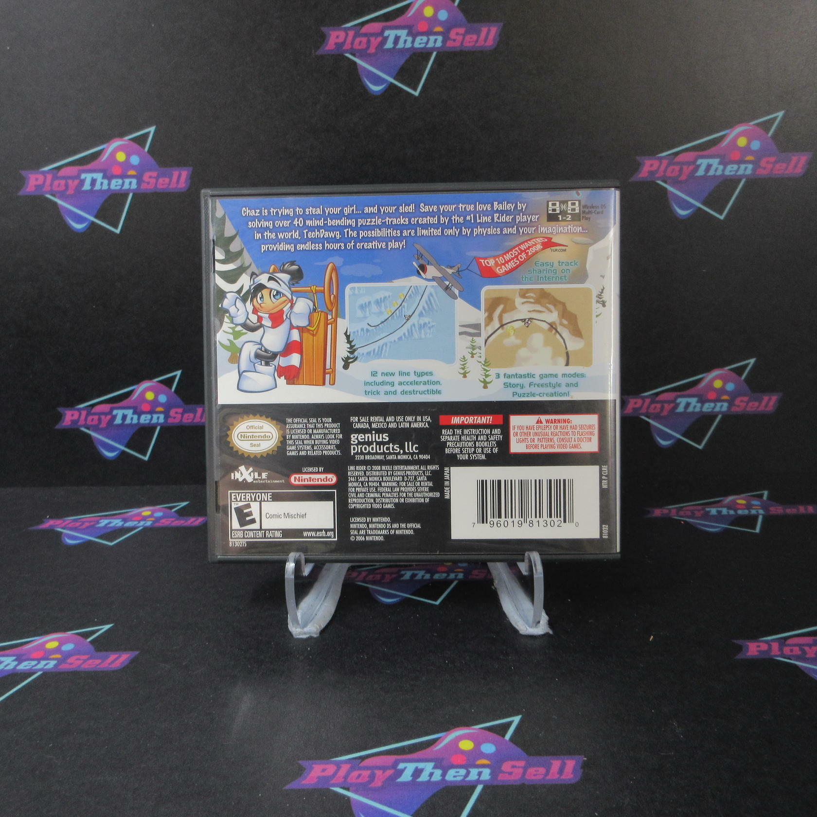 Line Rider 2 Unbound - Nintendo DS - Like New