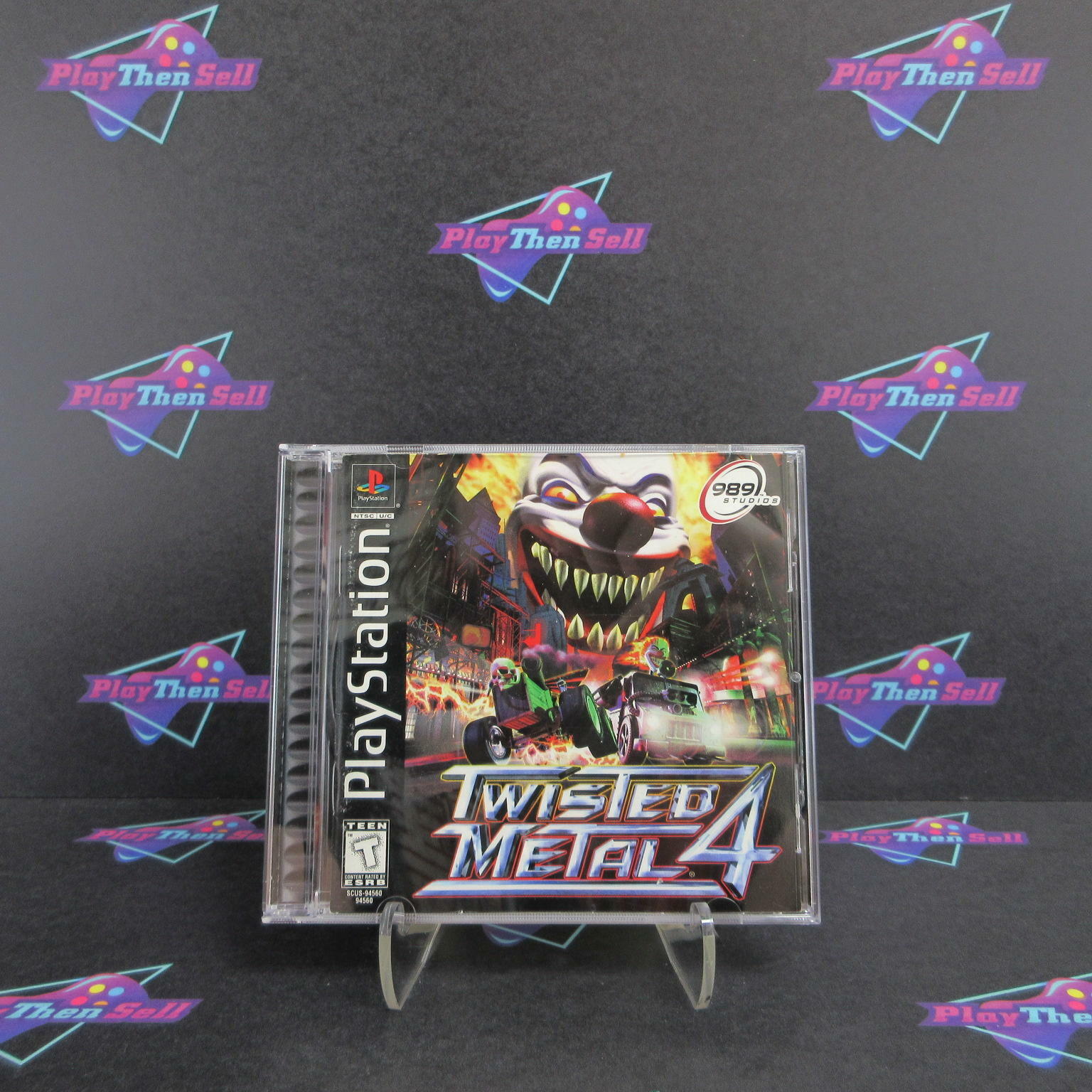 Twisted Metal 4 PS1 PlayStation 1 + Reg Card - Like New