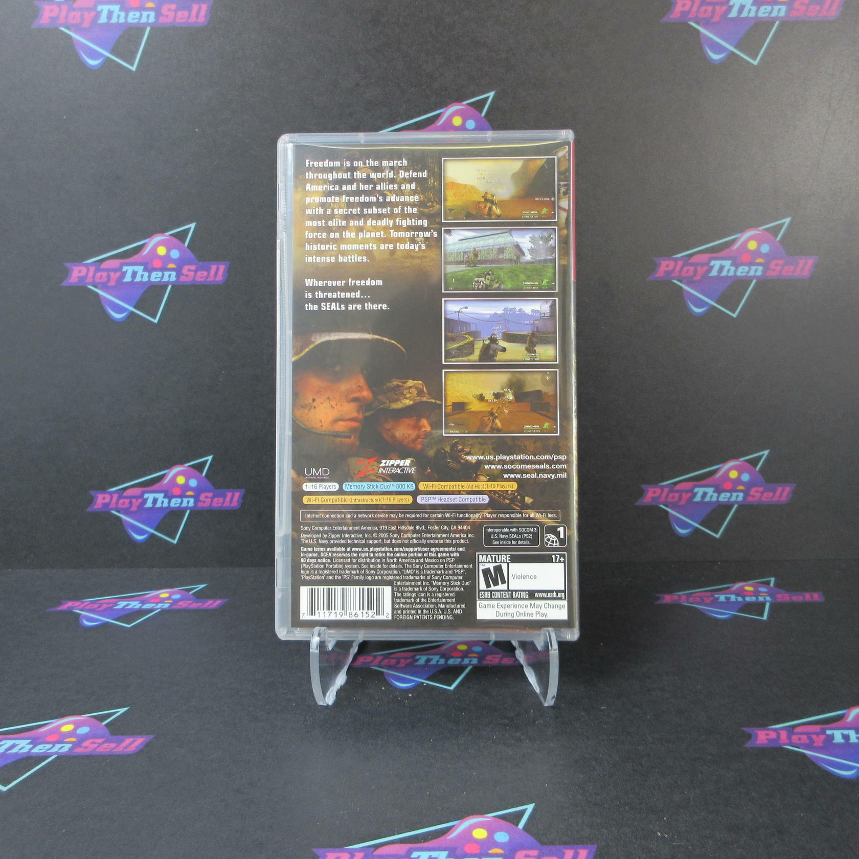 SOCOM U.S. Navy Seals Fireteam Bravo Sony PSP GH - Like New