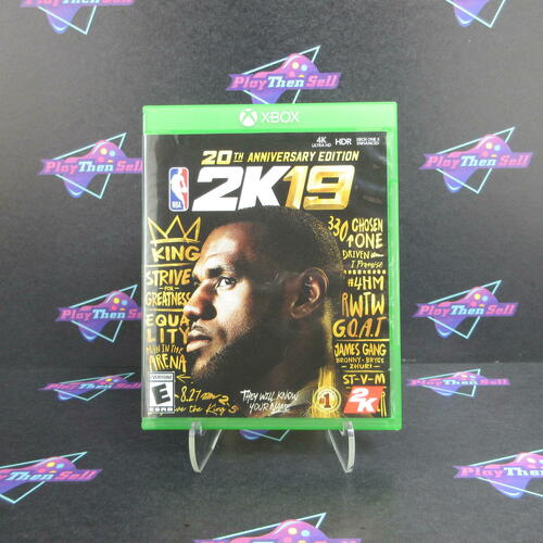 NBA 2K19 20th Anniversary Xbox One + Poster - Like New