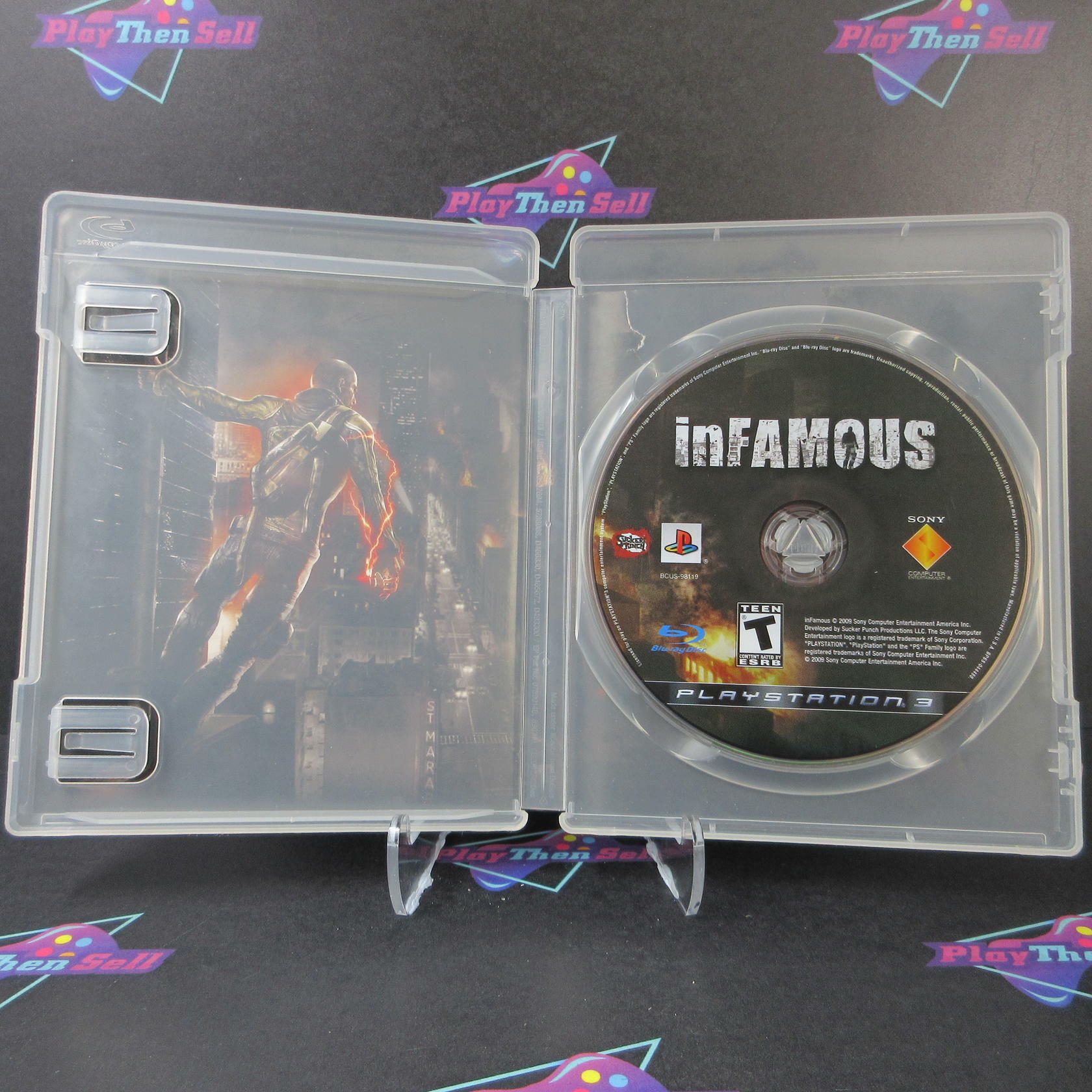 Infamous PS3 PlayStation 3 AD/NM - Very Good