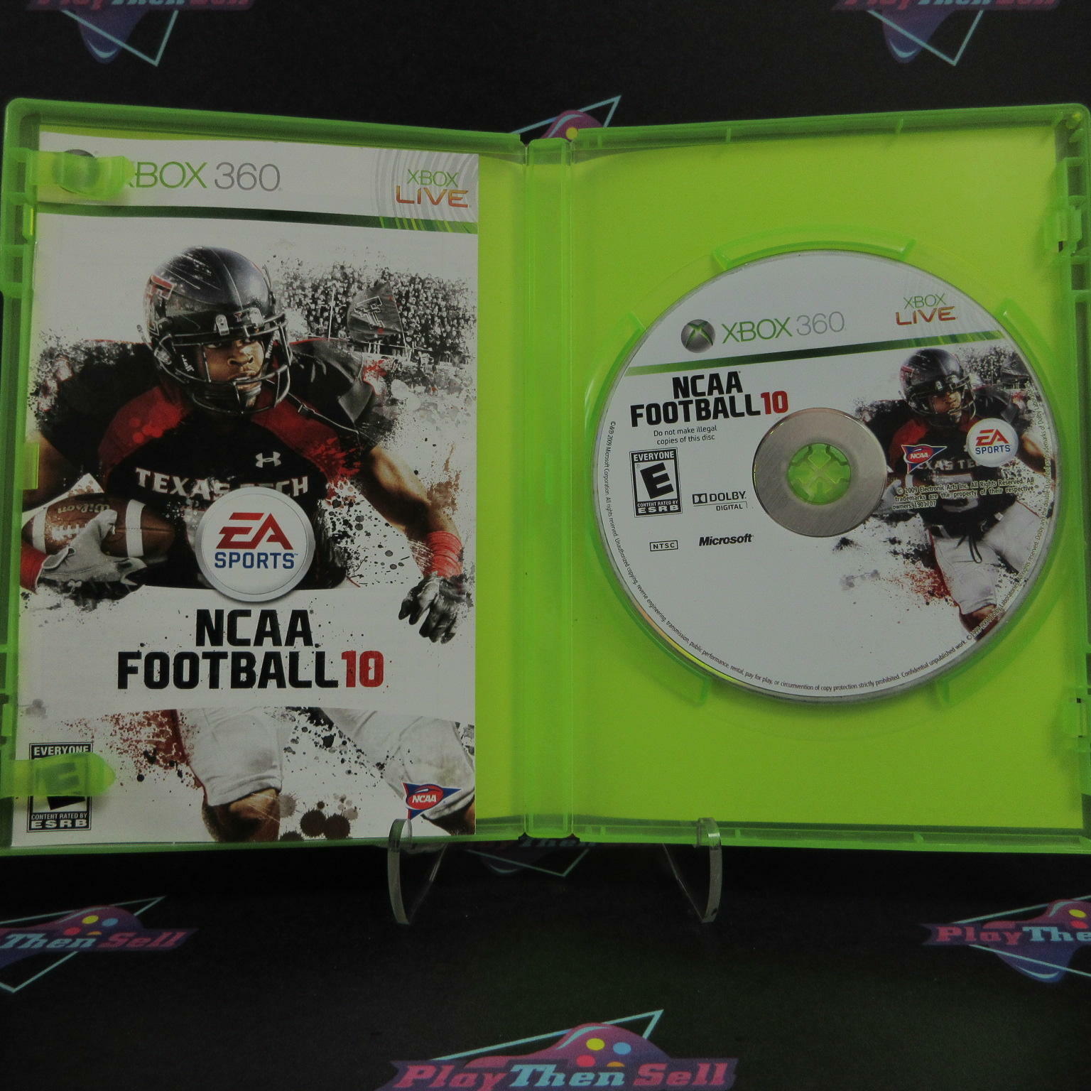 NCAA Football 10 Xbox 360 DD Complete CIB - Very Good