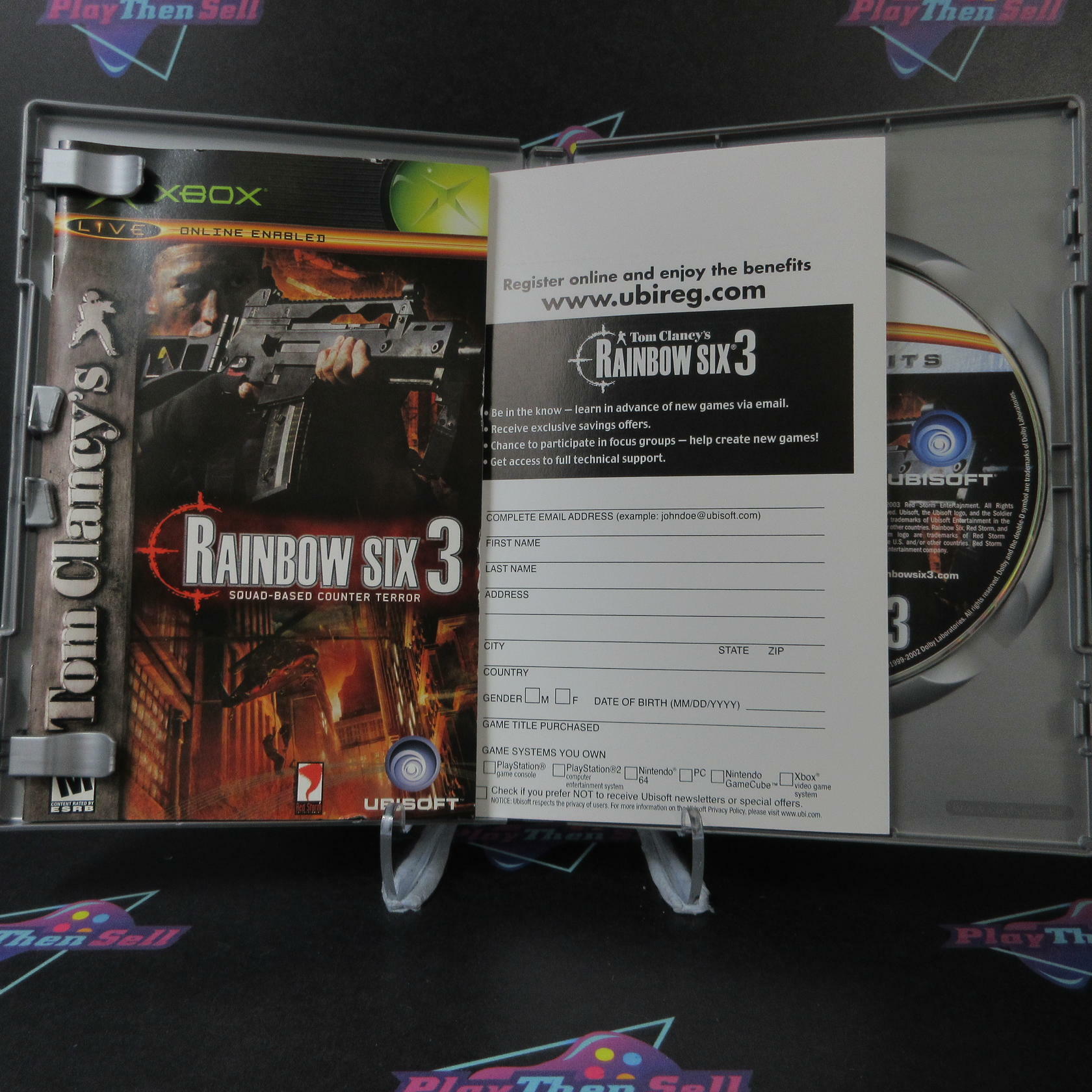 Rainbow Six 3 Squad-Based Counter Terror PH + Reg Card Xbox AD Complete CIB - Very Good