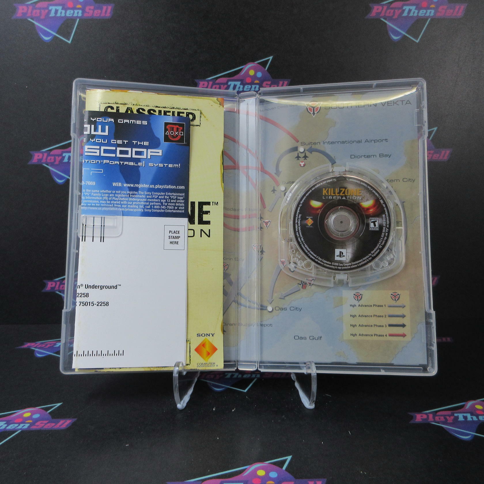 Killzone Liberation Sony PSP Clear UMD + Reg Card - Like New