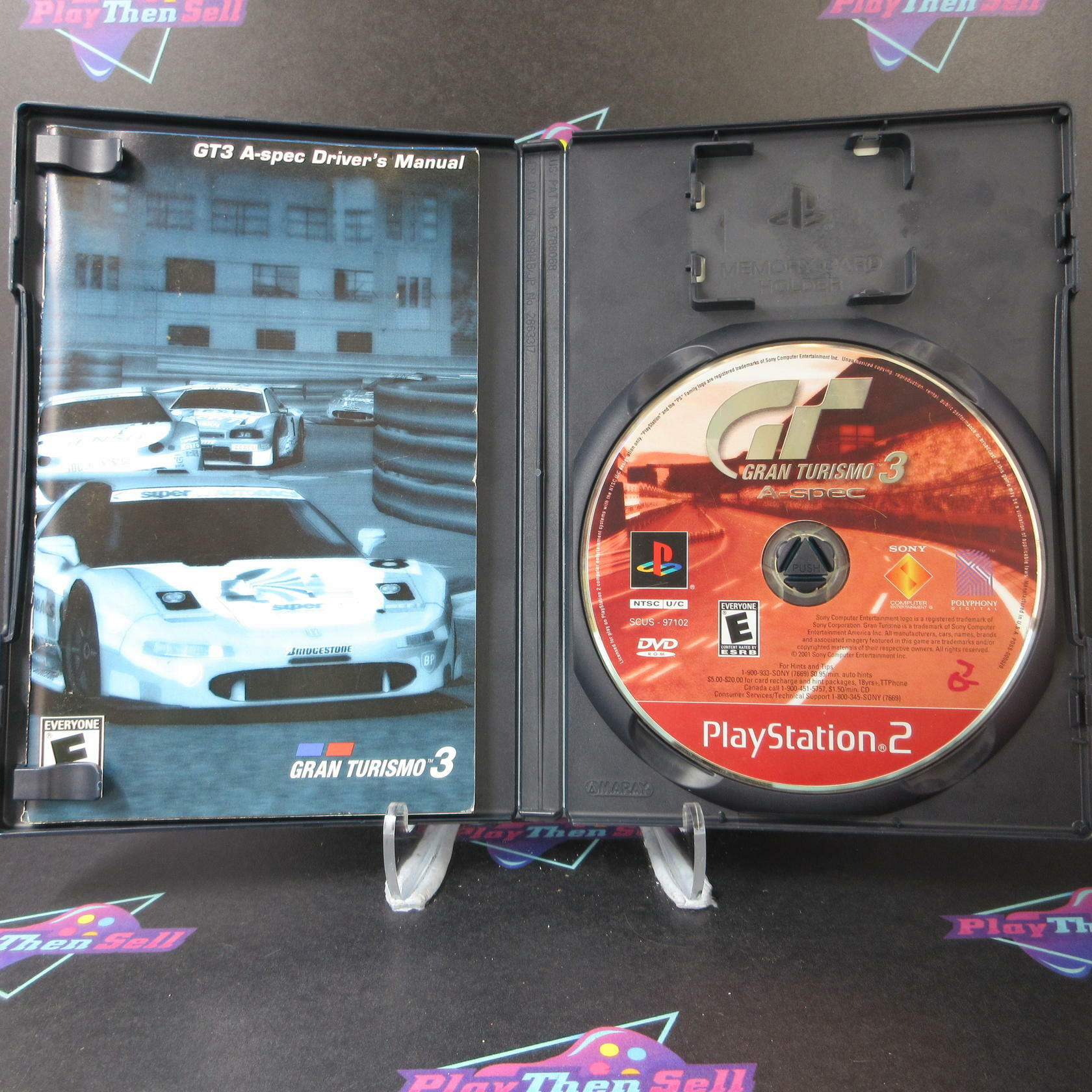 Gran Turismo 3 A-spec GH PS2 PlayStation 2 AD/DD Complete CIB - Very Good