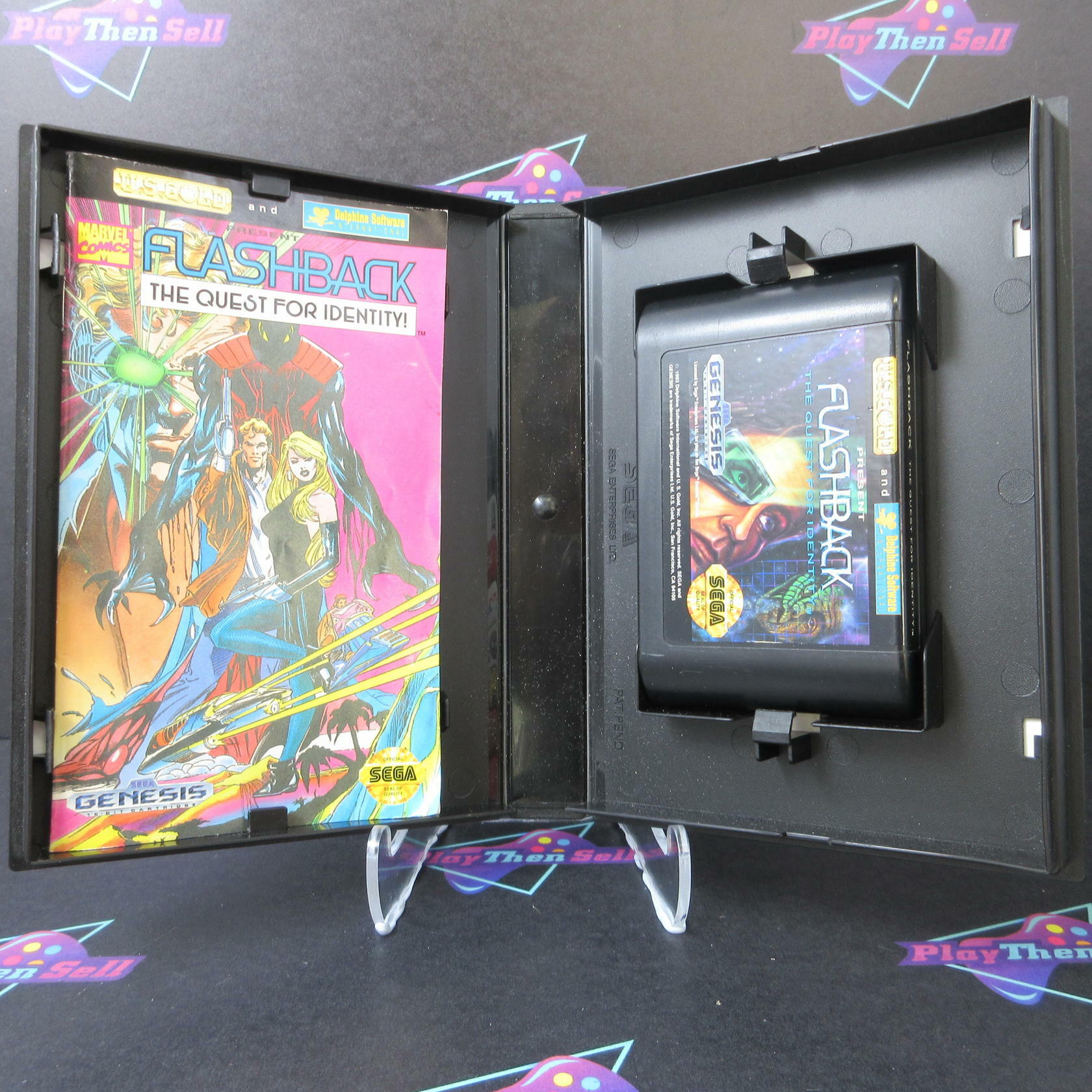 Flashback The Quest For Identity Sege Genesis Boxed Complete CS - Very Good