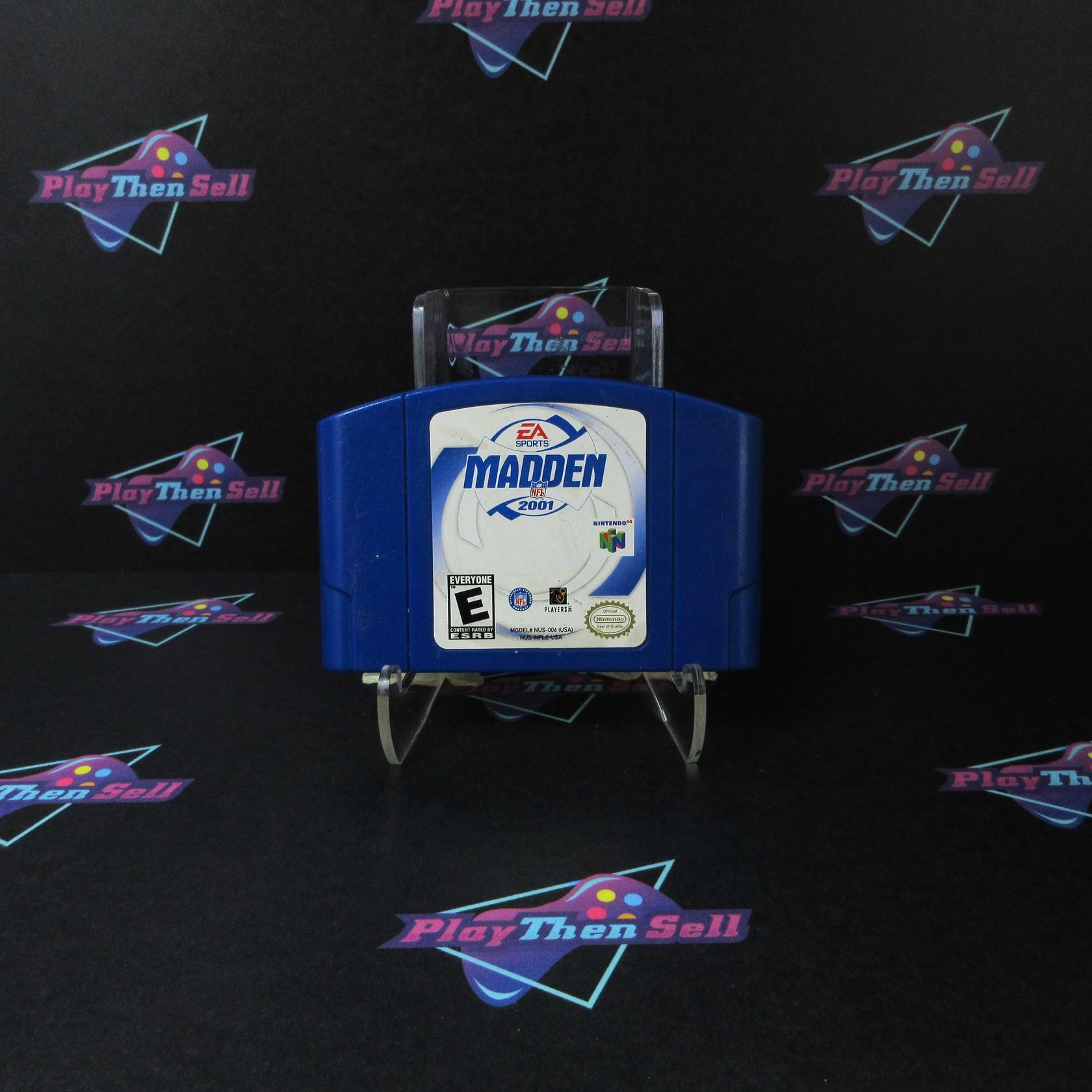 Madden NFL 2001 Nintendo 64 Cart Only Authentic / Tested - Very Good