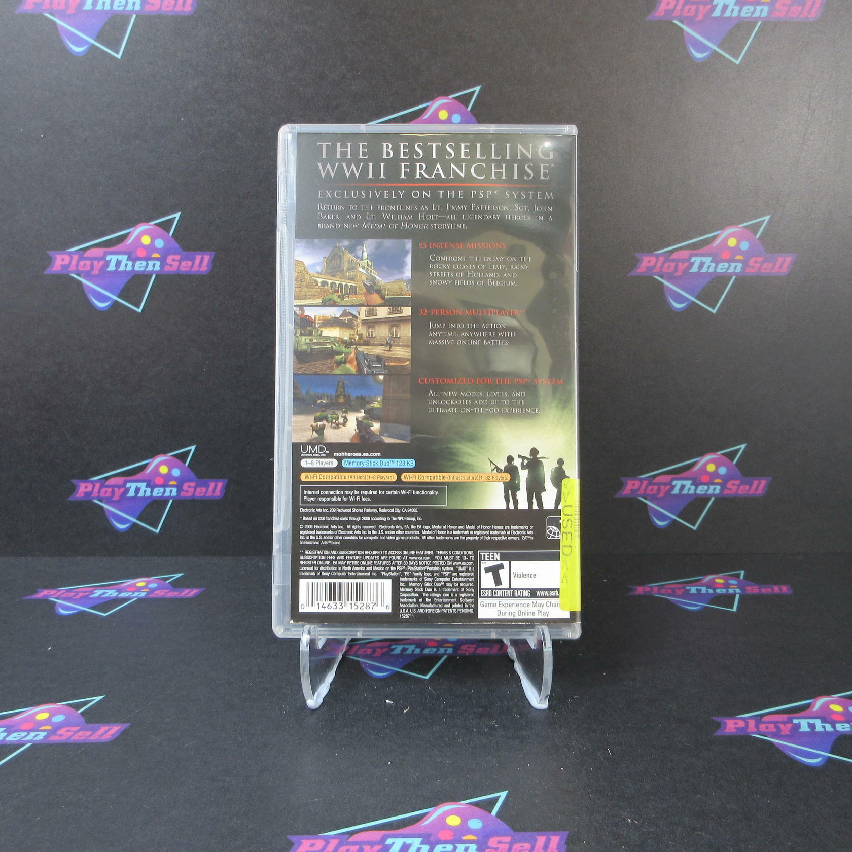 Medal of Honor Heroes Sony PSP AD Complete CIB - Very Good