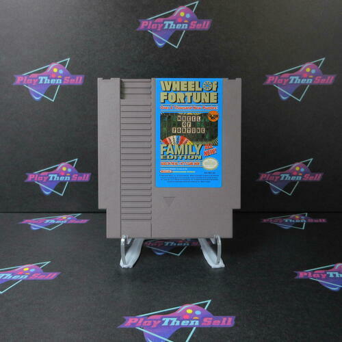 Wheel of Fortune Family Edition Nintendo NES Cartridge + Manual Tested - Very Good