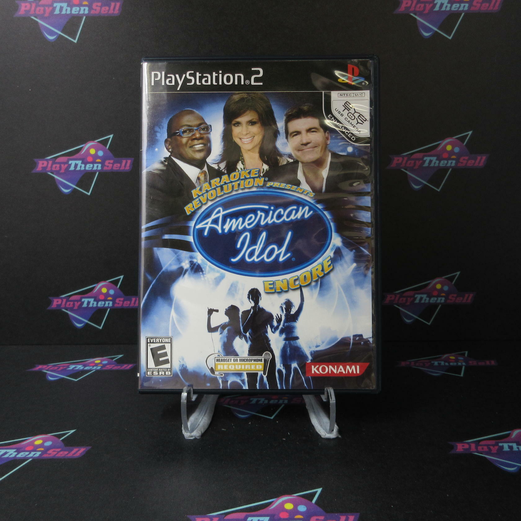 Karaoke Revolution American Idol Encore PS2 PlayStation 2 AD Complete CIB - Very Good