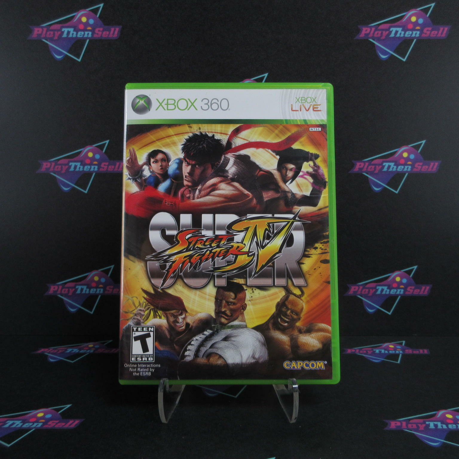 Super Street Fighter IV Xbox 360 MD Complete CIB - Very Good