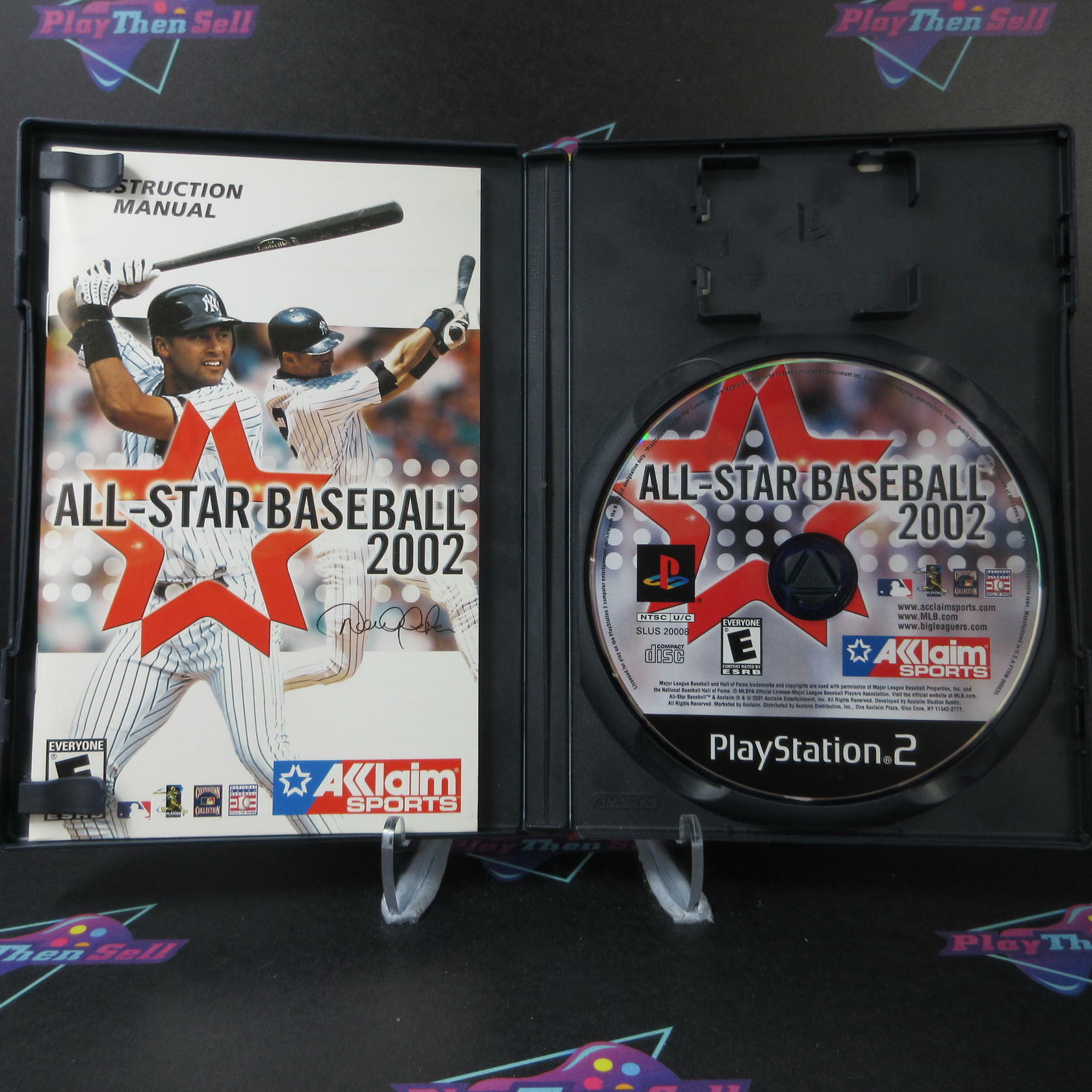 All Star Baseball 2002 + Reg Card PS2 PlayStation 2 AD Complete CIB - Very Good