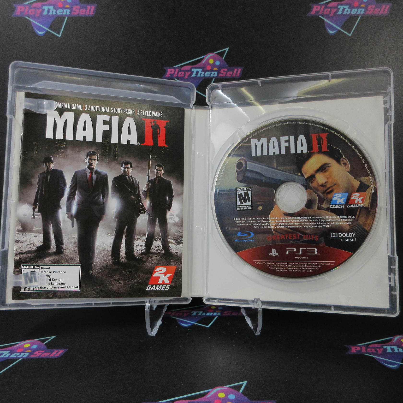 Mafia II 2 PS3 PlayStation 3 GH + Map - Like New