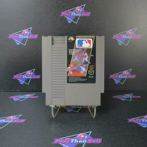 Major League Baseball Nintendo NES Cartridge And Manual Authentic / Tested - Very Good