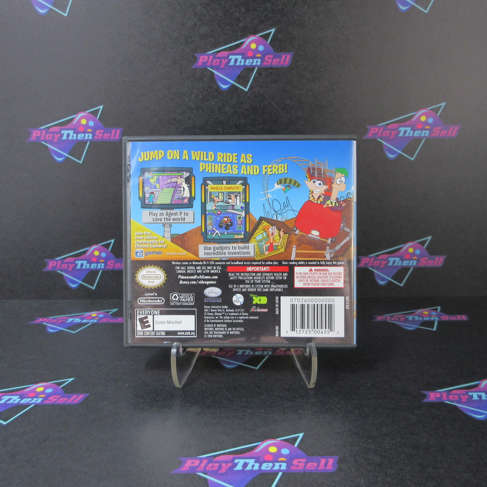 Phineas and Ferb Nintendo DS AD - Very Good