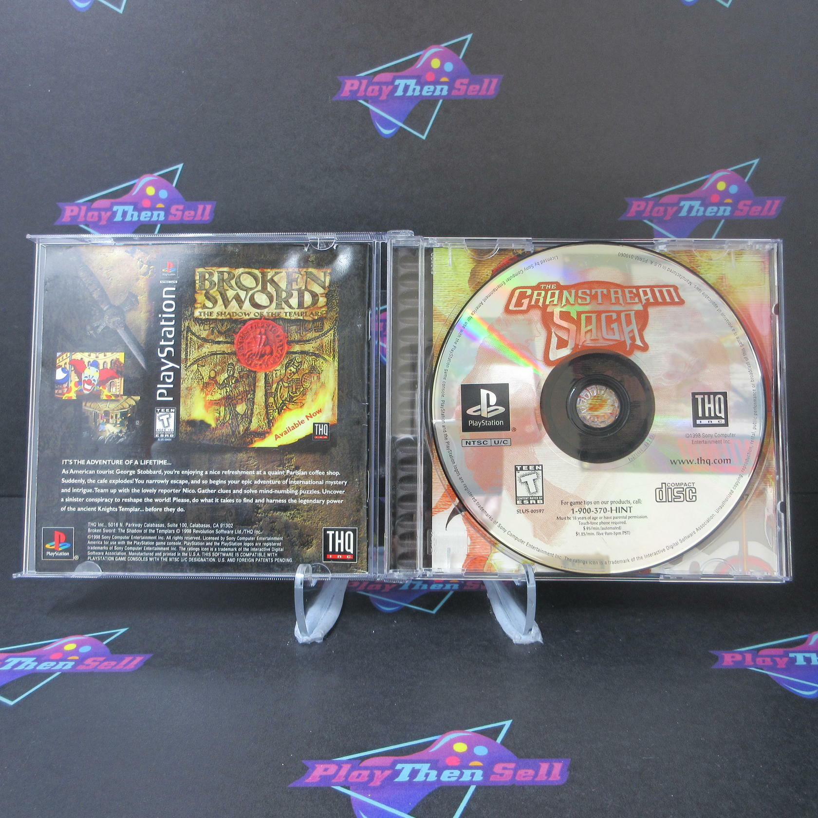 The Granstream Saga + Reg Card PS1 PlayStation 1 MD Complete CIB - Very Good
