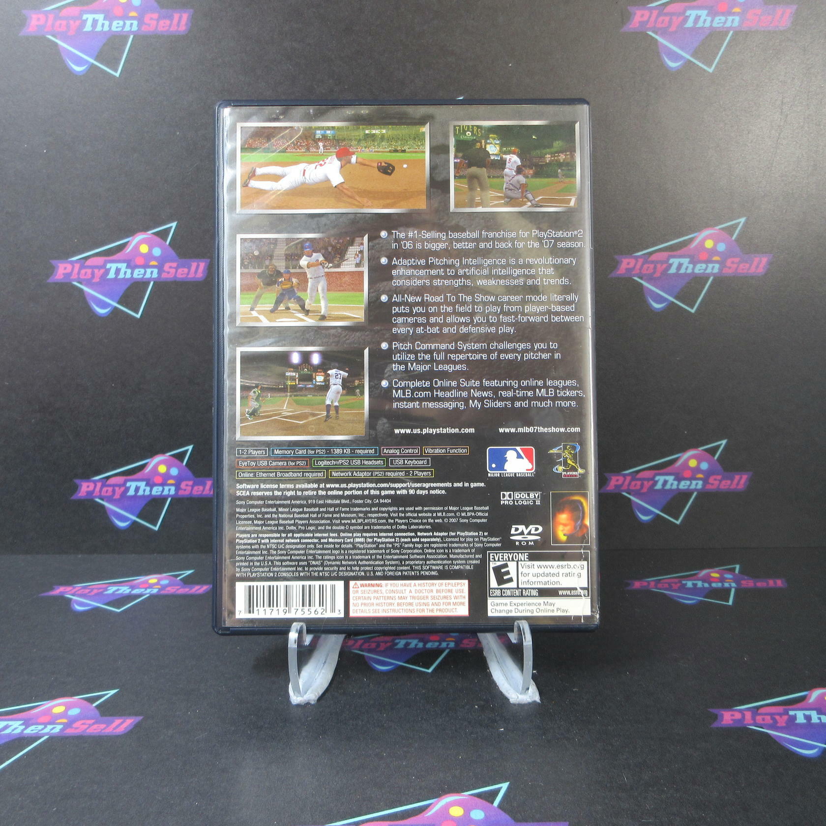 MLB 07 The Show + Reg Card PS2 PlayStation 2 AD Complete CIB - Very Good