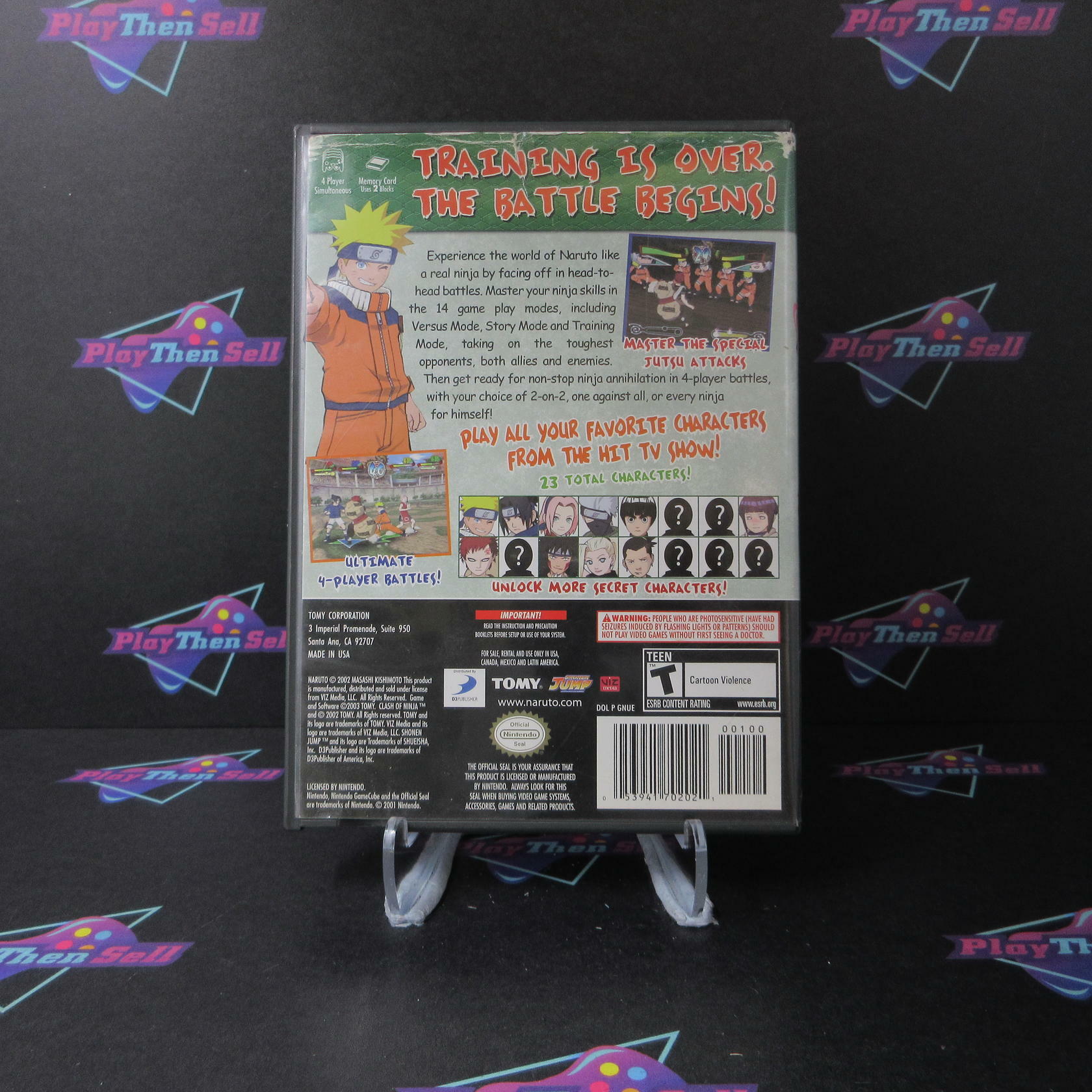 Naruto Clash of Ninja 2 Nintendo Gamecube AD/NM - Very Good