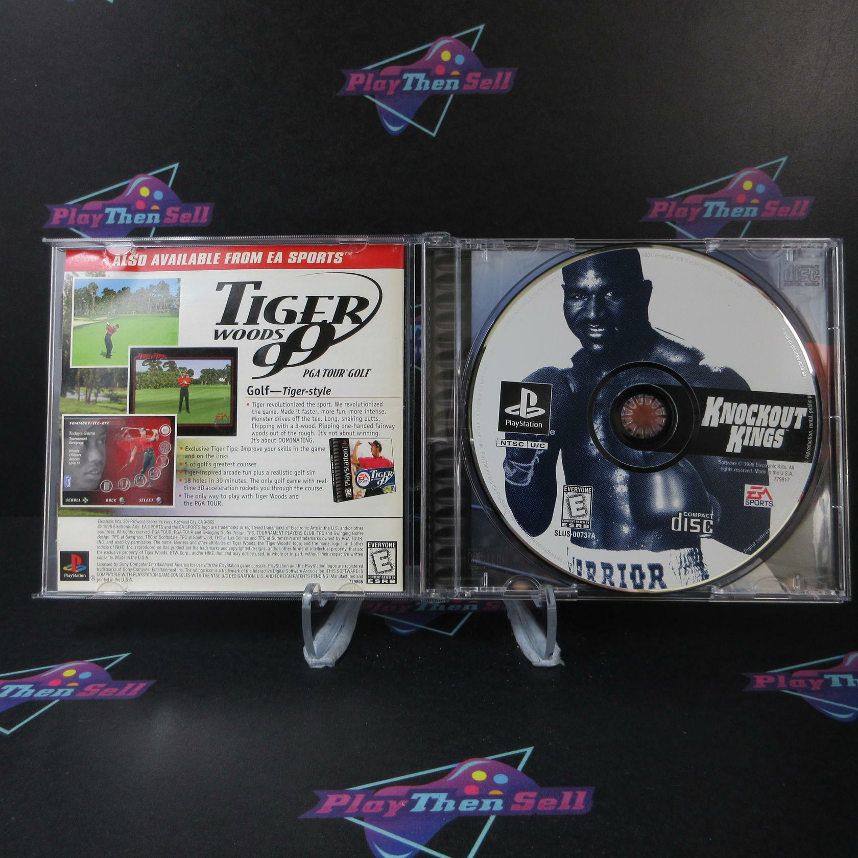 Knockout Kings + Reg Card PS1 PlayStation 1 MD Complete CIB - Very Good