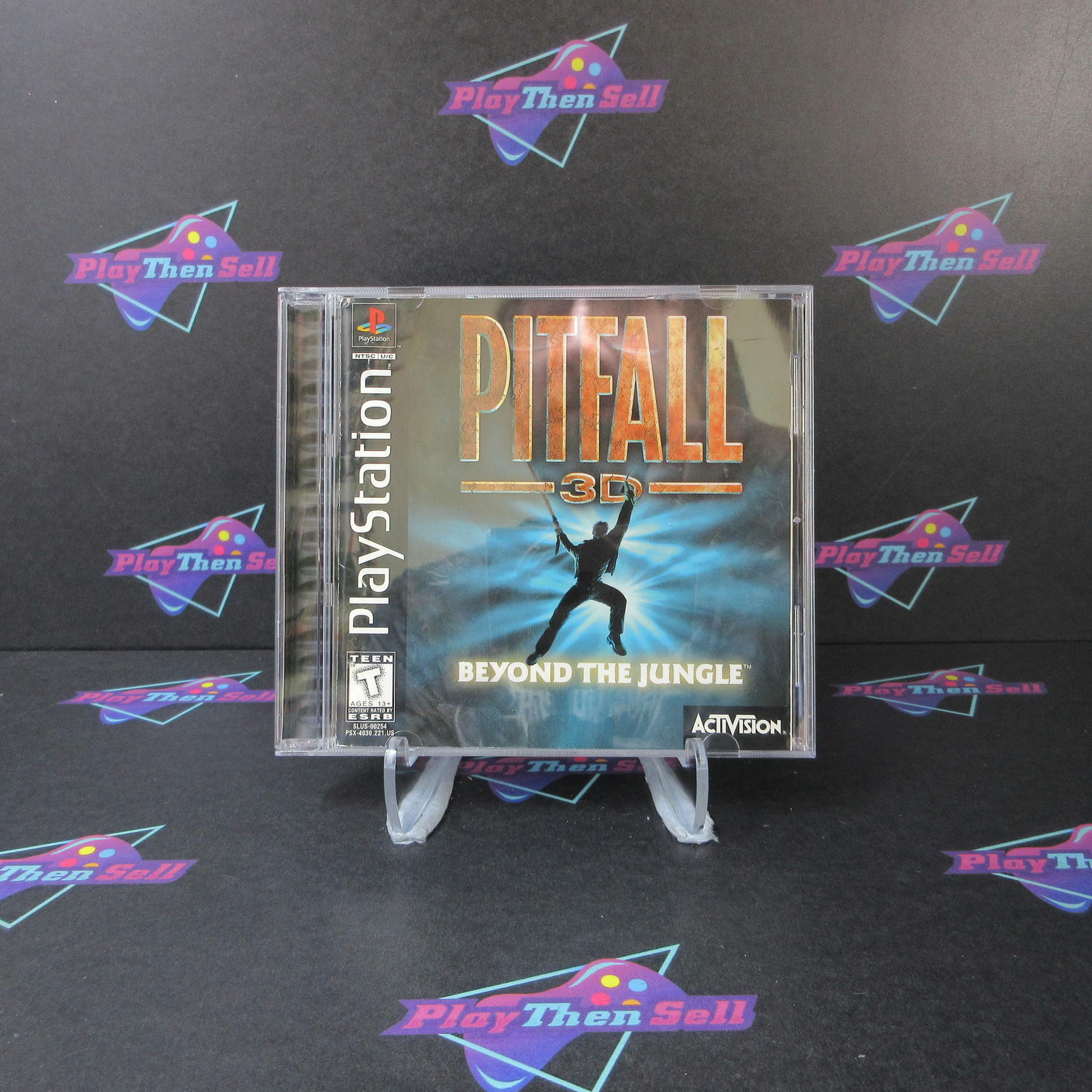 Pitfall 3D Beyond The Jungle + Reg Card PS1 PlayStation 1 MD Complete CIB - Very Good