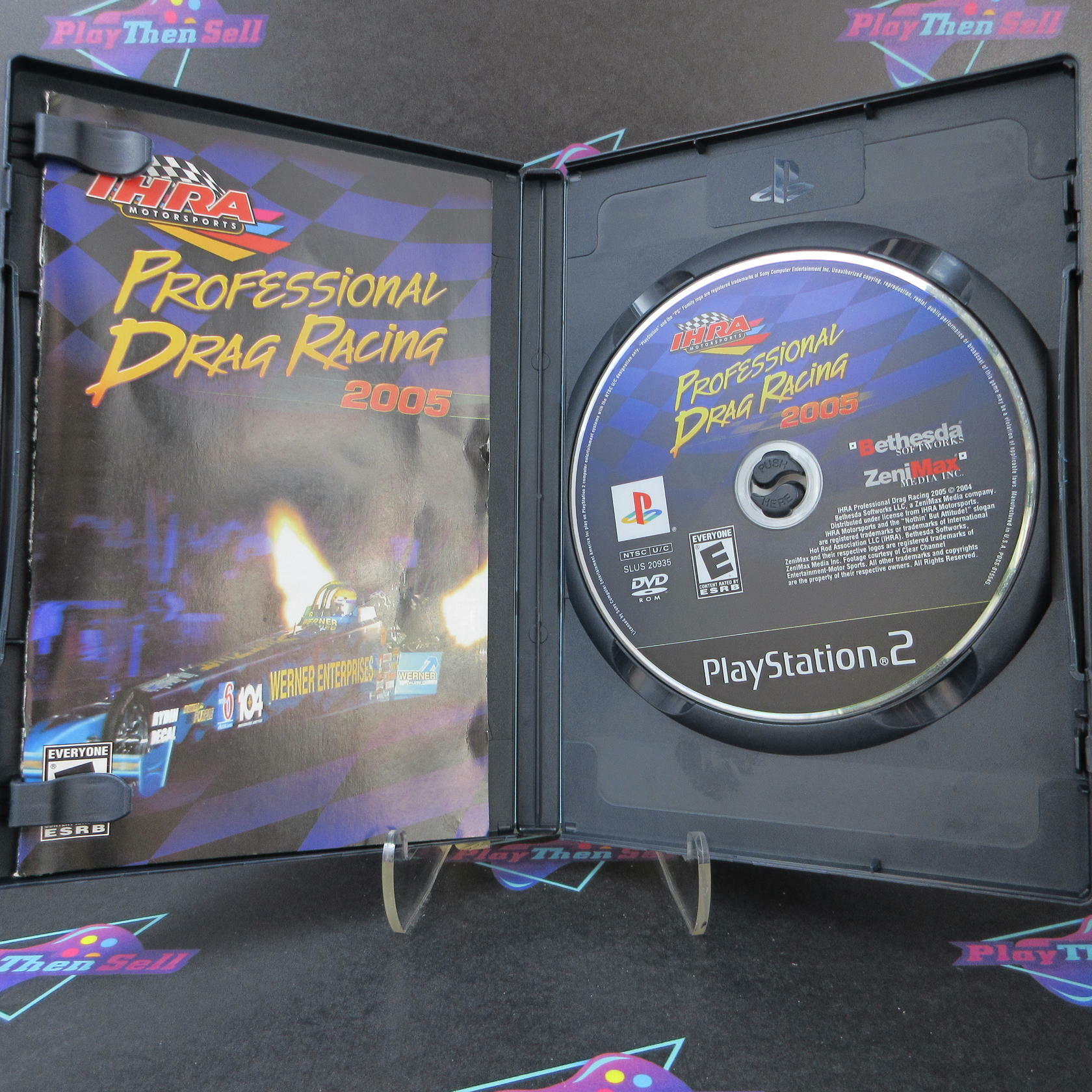 IHRA Drag Racing 2005 PS2 PlayStation 2+ Reg Card - Like New