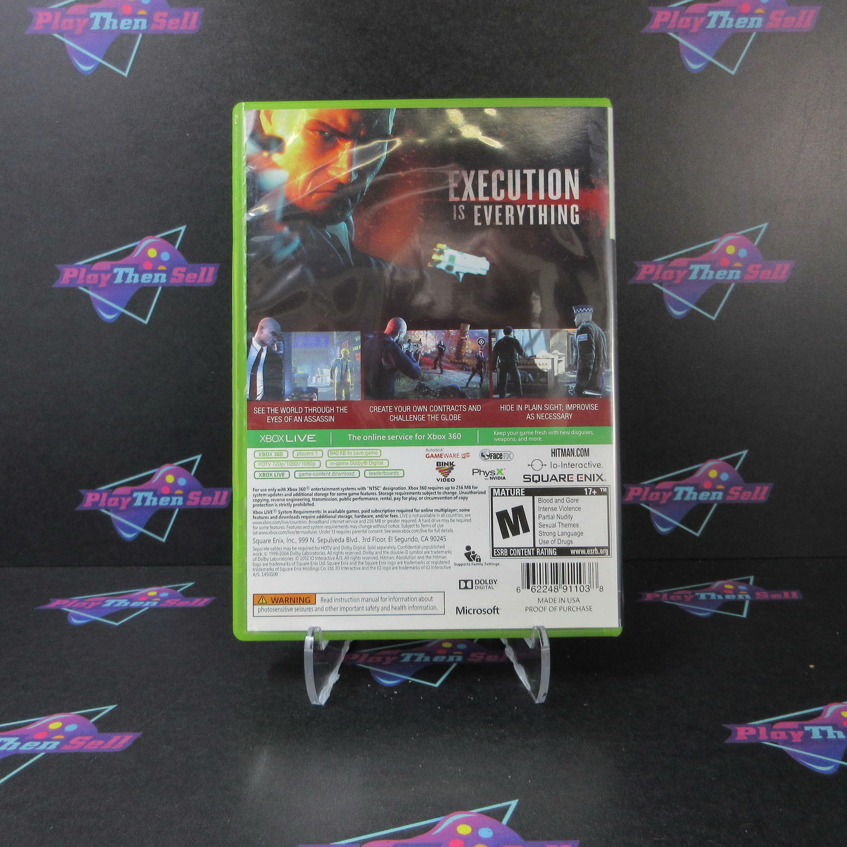 Hitman Absolution Xbox 360 AD Complete CIB - Very Good