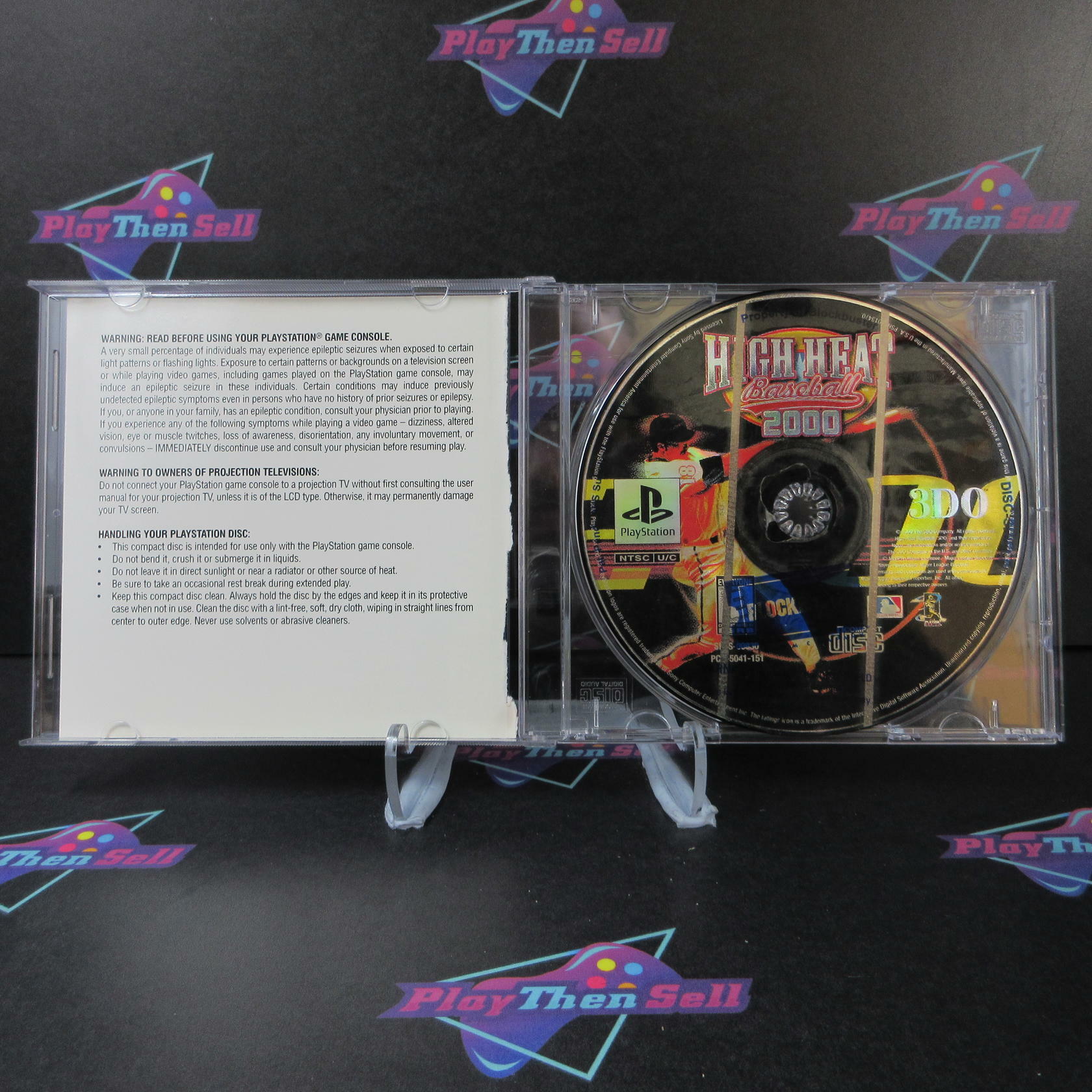 High Heat Baseball 2000 PS1 PlayStation 1 No Art NM/DD - Very Good