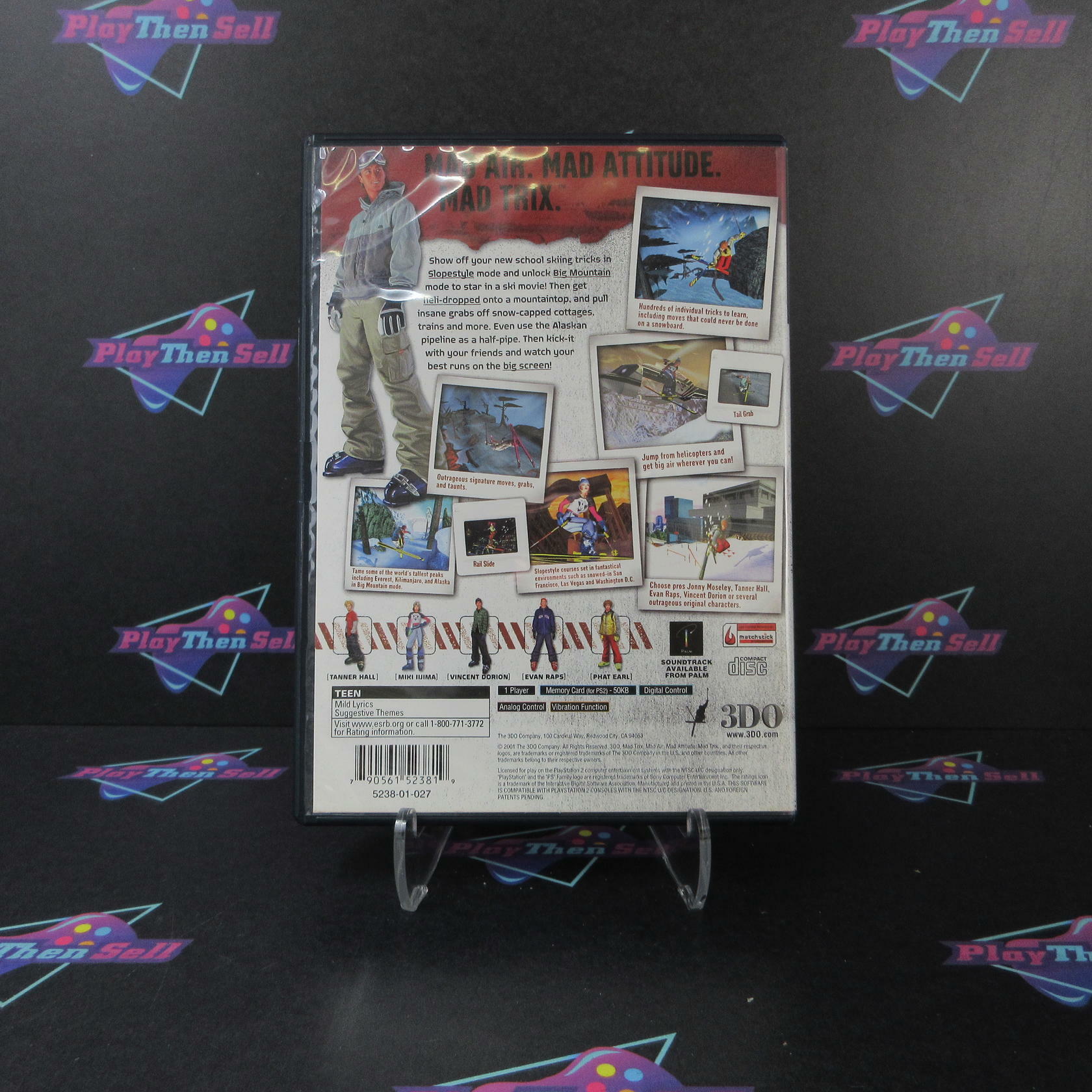 Jonny Moseley Mad Trix PS2 PlayStation 2 AD/NM - Very Good