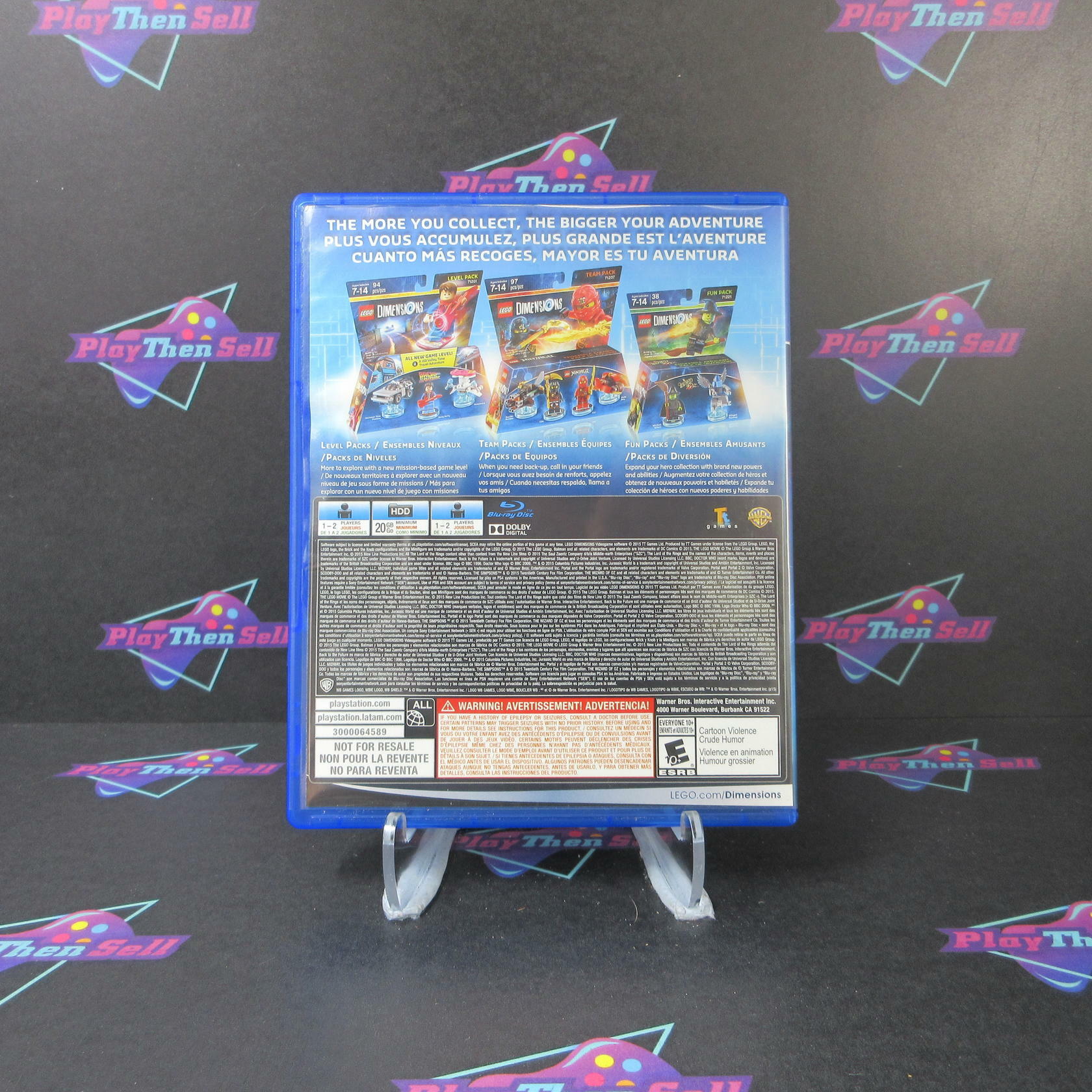 LEGO Dimensions + Poster PS4 PlayStation 4 AD Complete CIB - Very Good