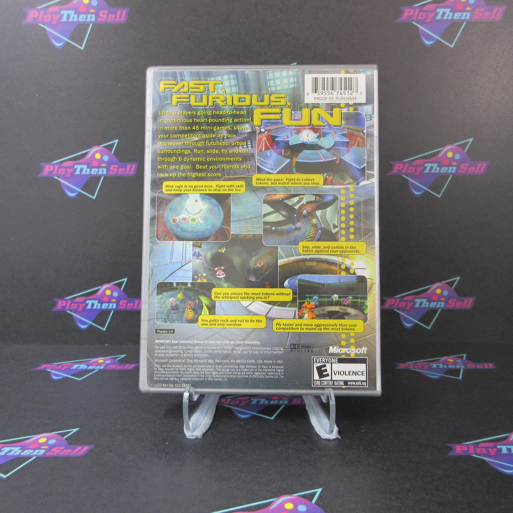 Fuzion Frenzy PH Xbox AD Complete CIB - Very Good