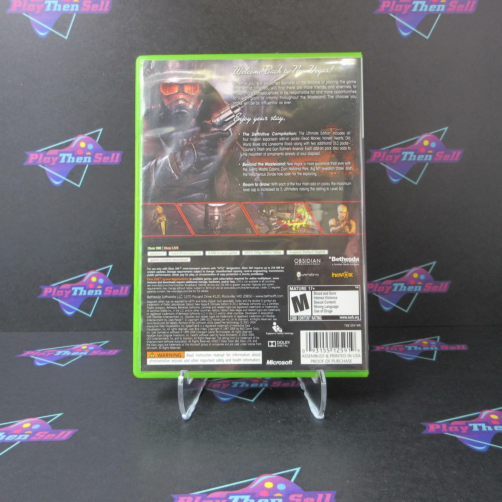 Fallout New Vegas Ultimate Edition Xbox 360 AD Complete CIB - Very Good