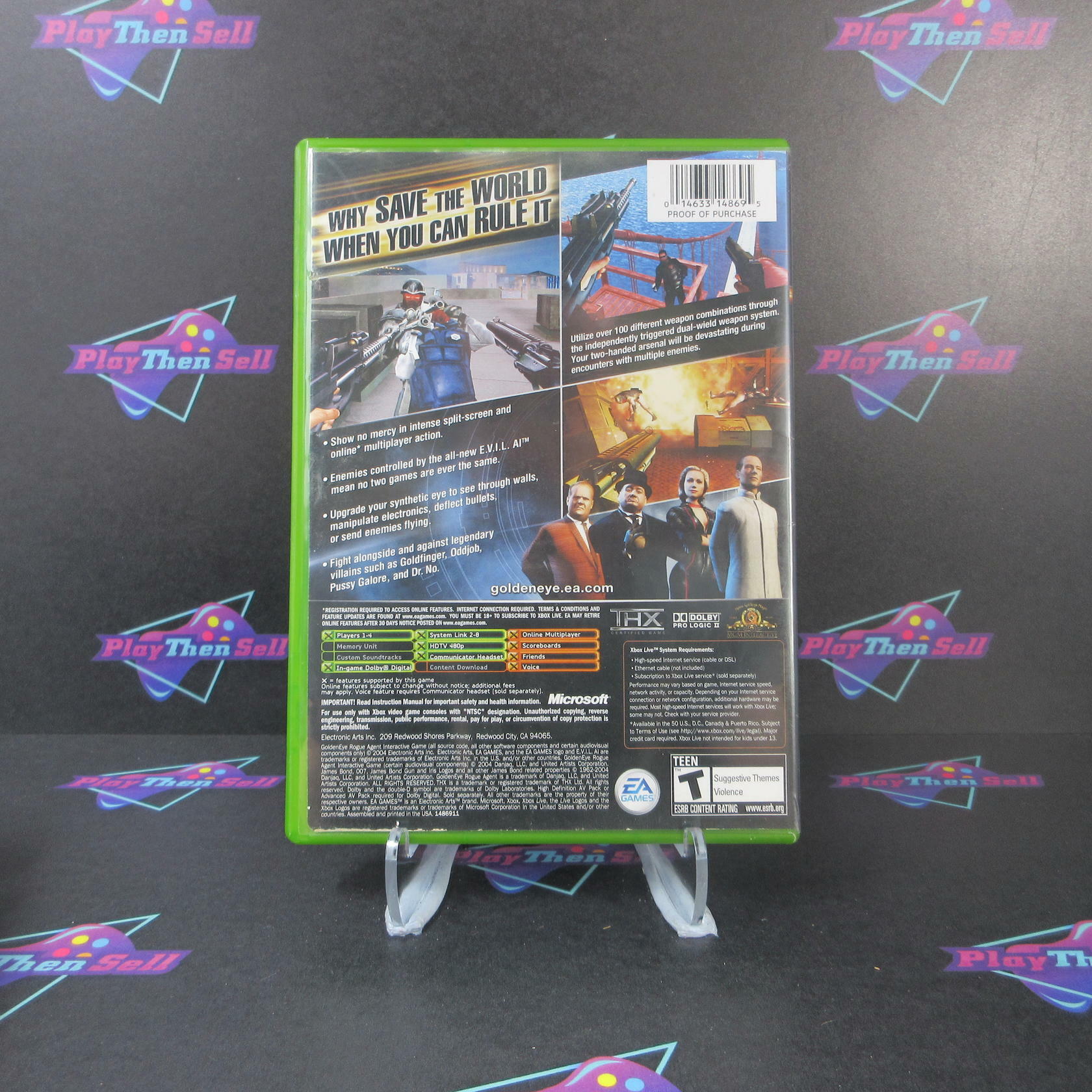 Goldeneye Rogue Agent - Xbox AD Complete CIB - Very Good