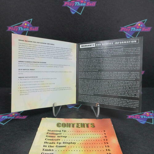 BattleTanx Global Assault + Reg Card PS1 PlayStation 1 MD Complete - Very Good