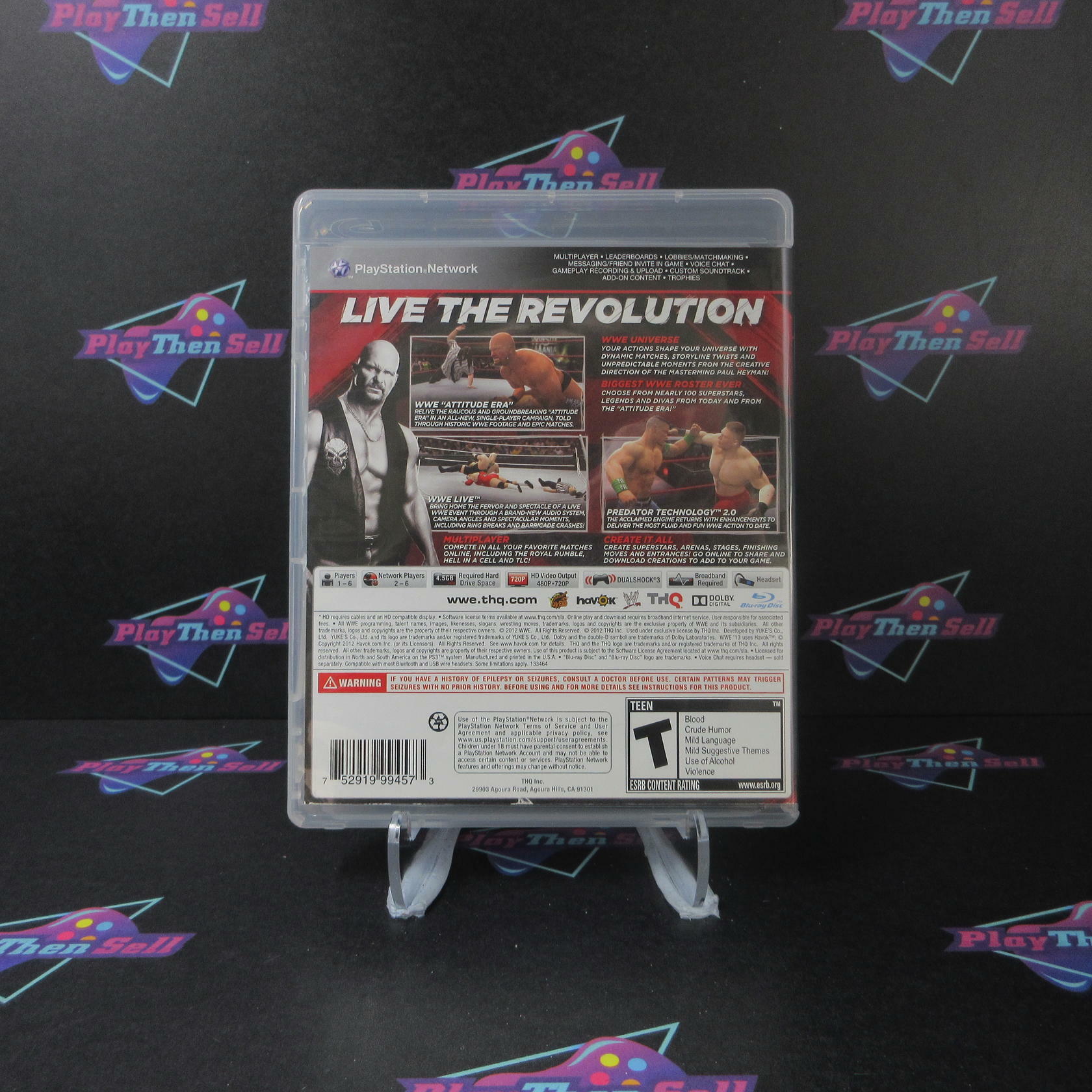 WWE '13 PS3 PlayStation 3 MD Complete CIB - Very Good