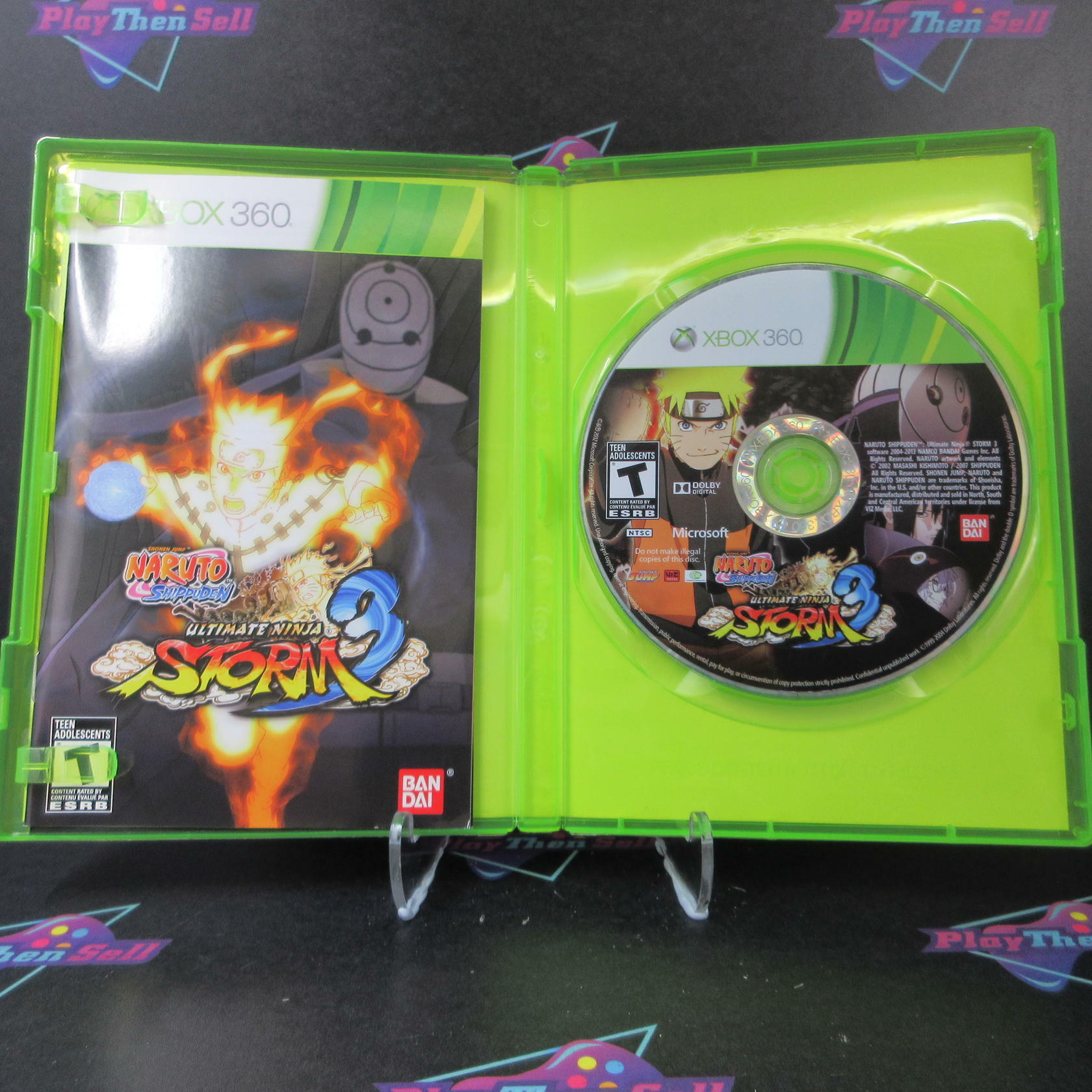 Naruto Shippuden Ultimate Ninja Storm 3 Xbox 360 + Trading Card - Like New