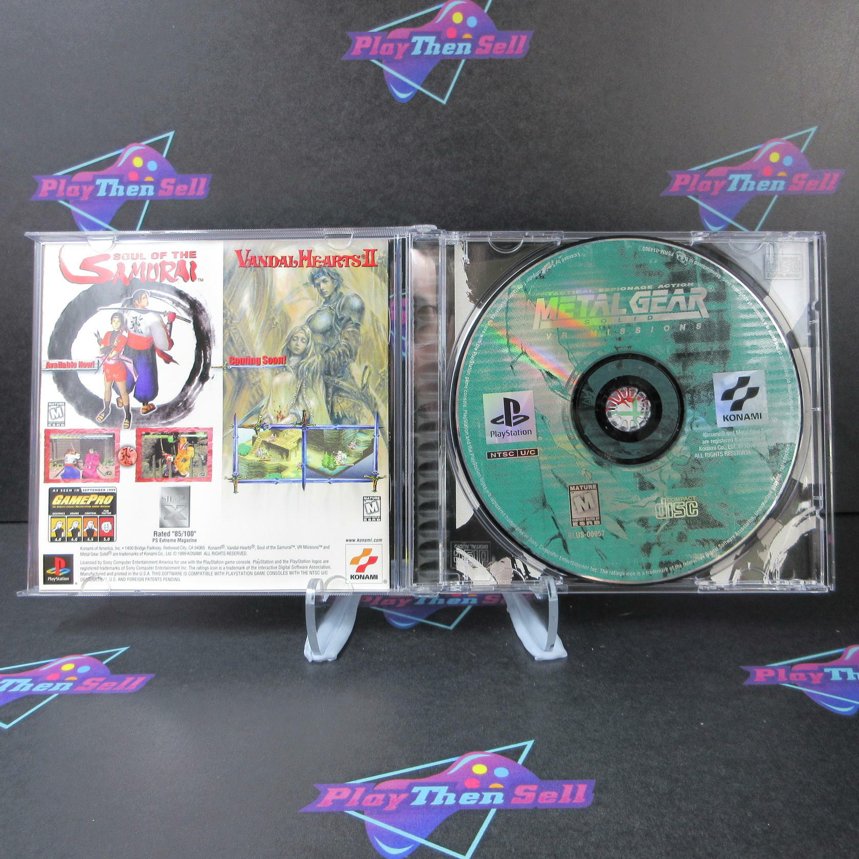 Metal Gear Solid: VR Missions PS1 PlayStation 1 + Reg Card - Like New