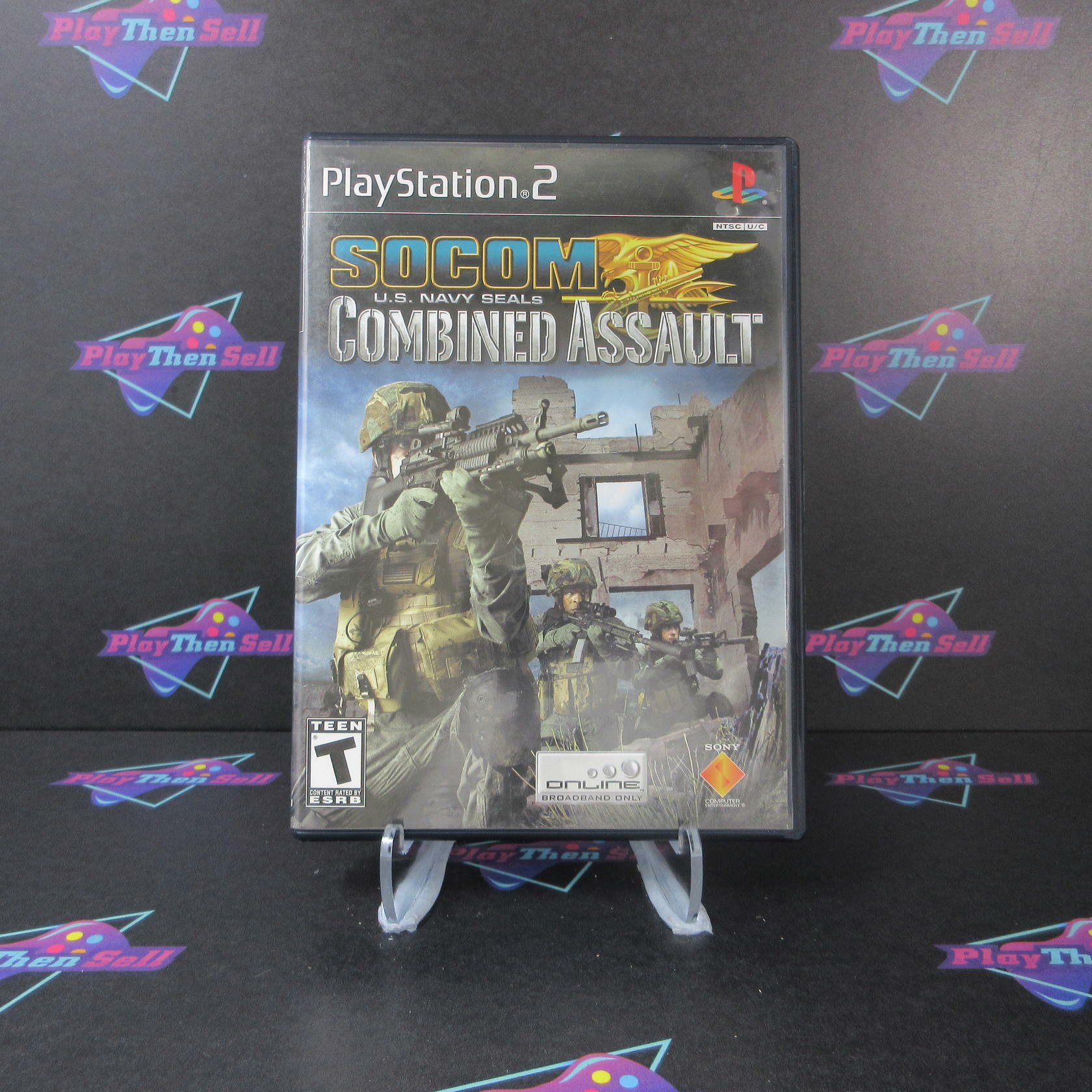 SOCOM US Navy Seals Combined Assault PS2 PlayStation 2 AD Complete CIB - Very Good