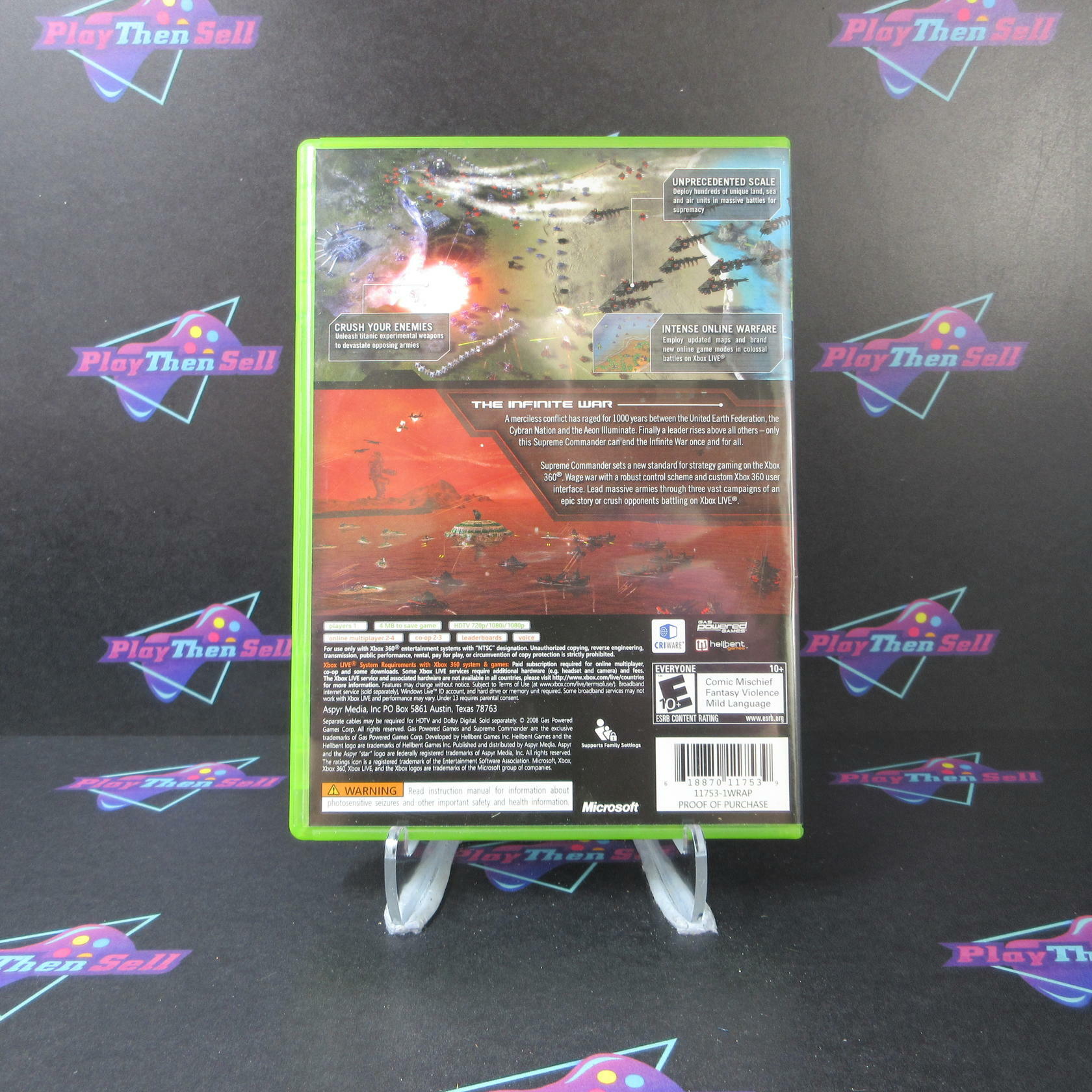 Supreme Commander Xbox 360 + Poster - Like New