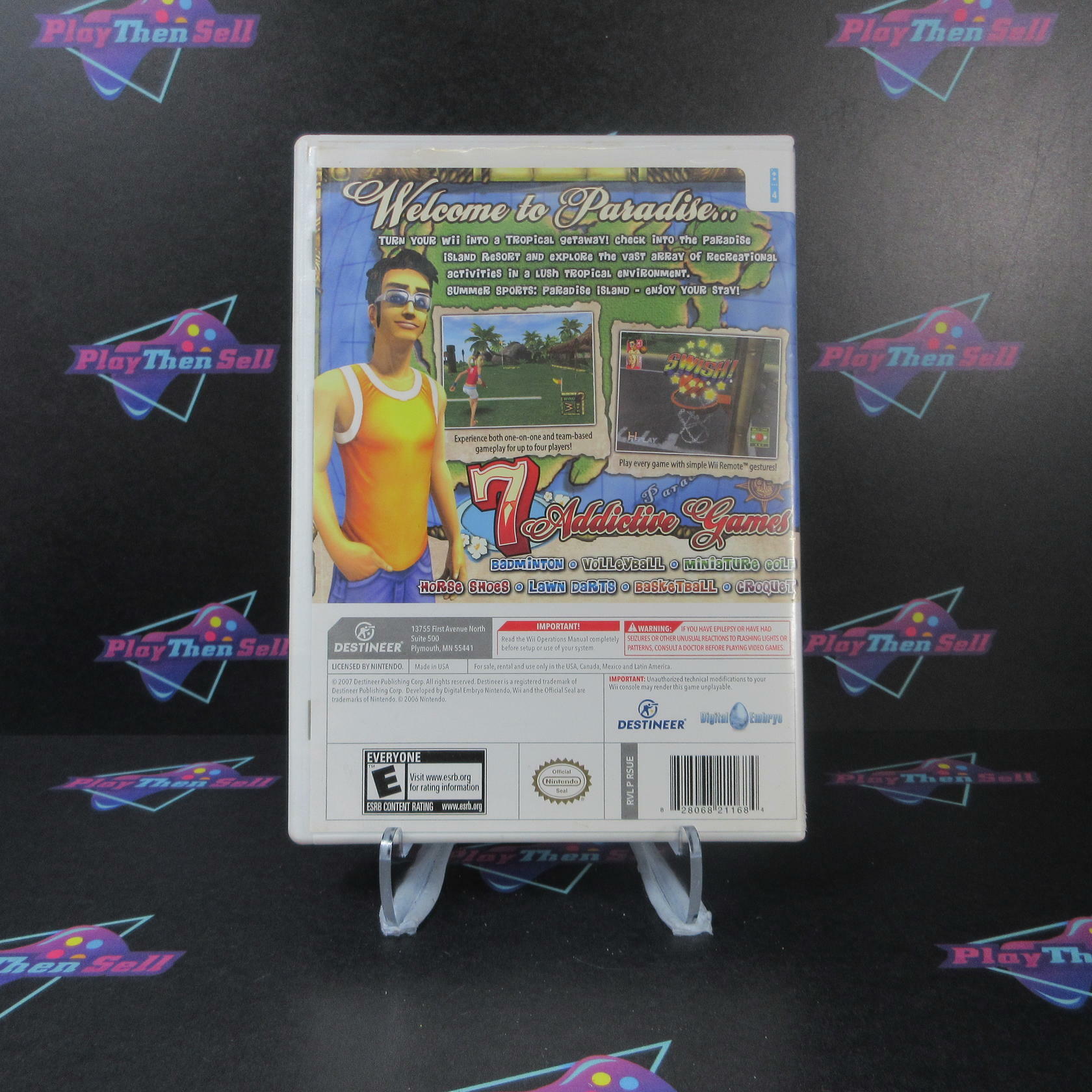 Summer Sports Paradise Island Nintendo Wii MD Complete CIB - Very Good