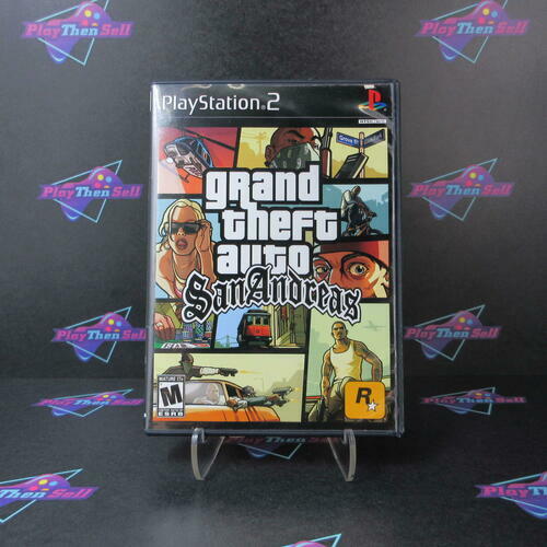Grand Theft Auto San Andreas PS2 PlayStation 2 AD/NM - Very Good
